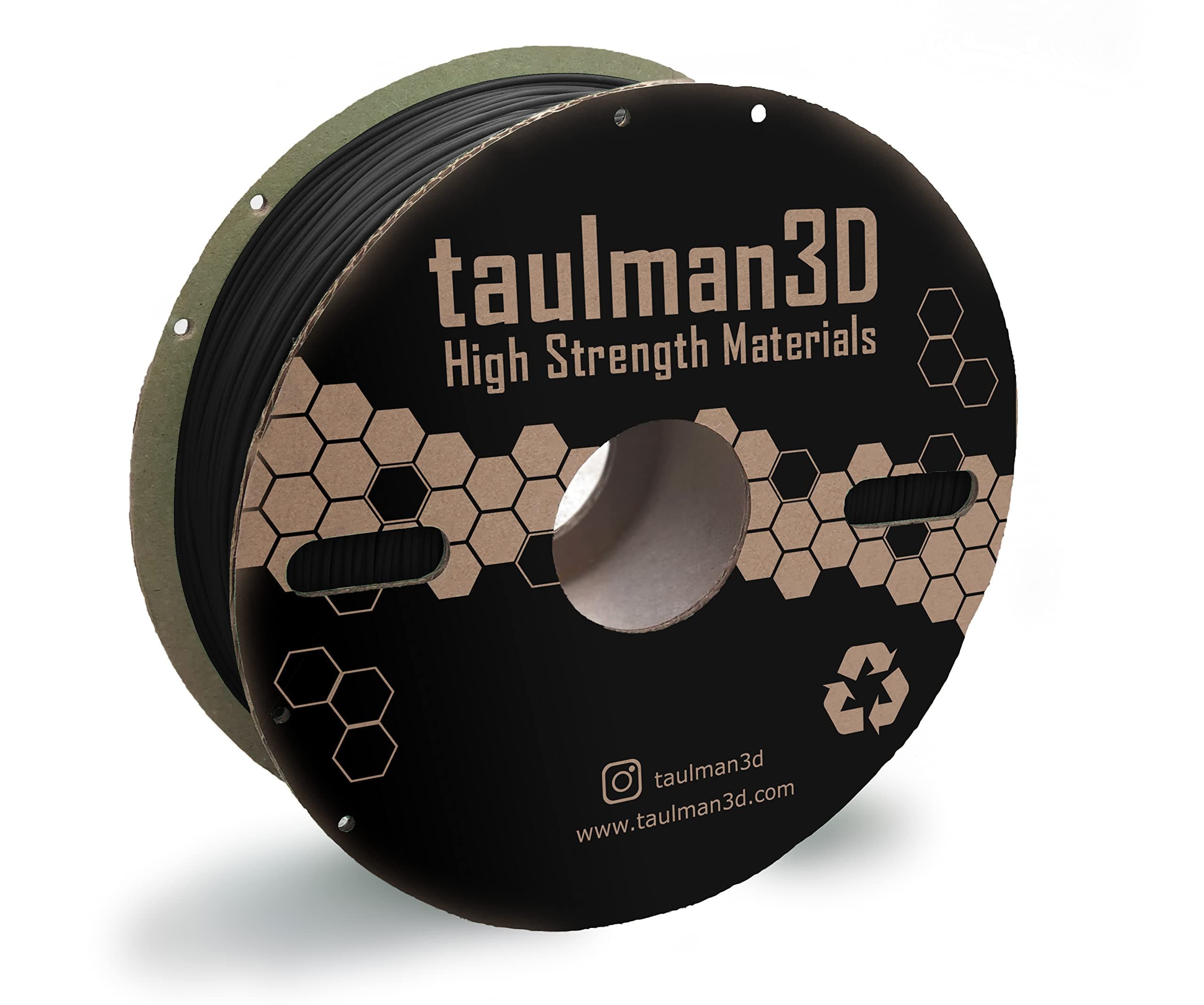 Taulman 3mm (2.85mm) Nylon 645 Black 3D Printing Filament (1kg Spool)