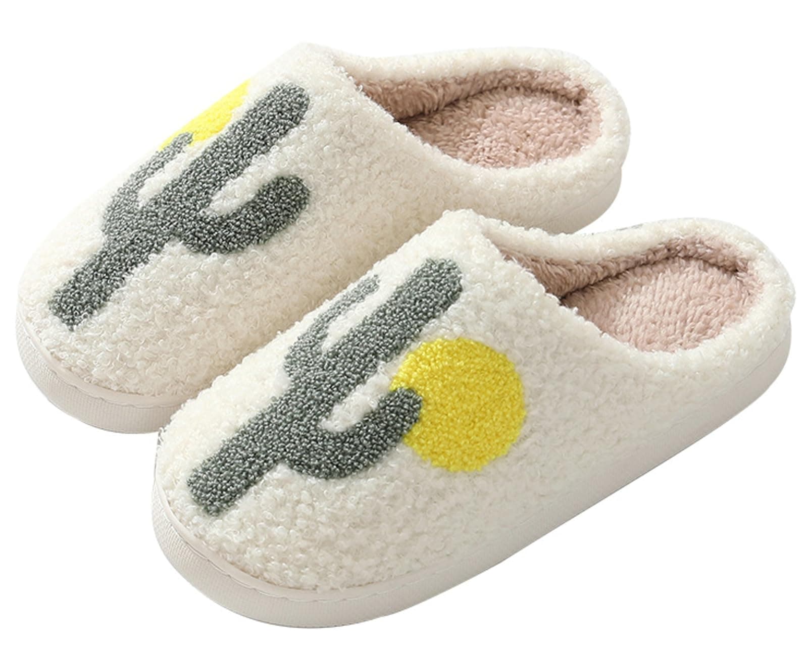 TellrainCute Strawberry Pattern Women's Bedroom Slippers - Warm, Soft, Fuzzy, Non-Slip