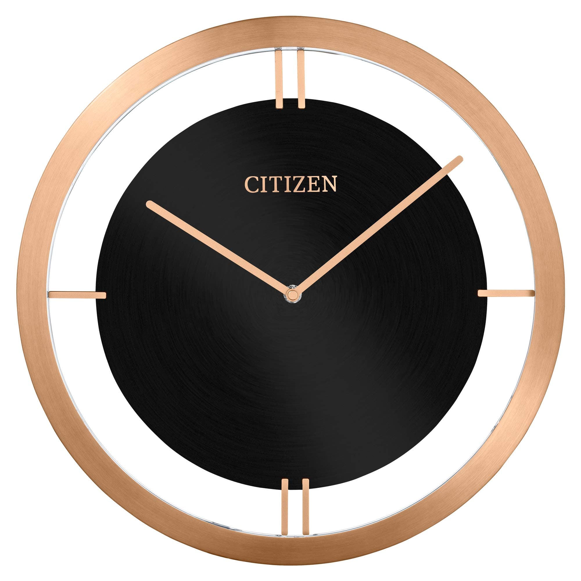 Citizen Clocks Citizen CC2043 Gallery Wall Clock, Rose Gold-Tone