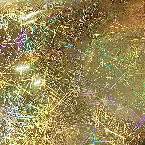 Holographic Gold HTV Heat Transfer Vinyl Roll for T-Shirts 12 Inches x 3 Feet