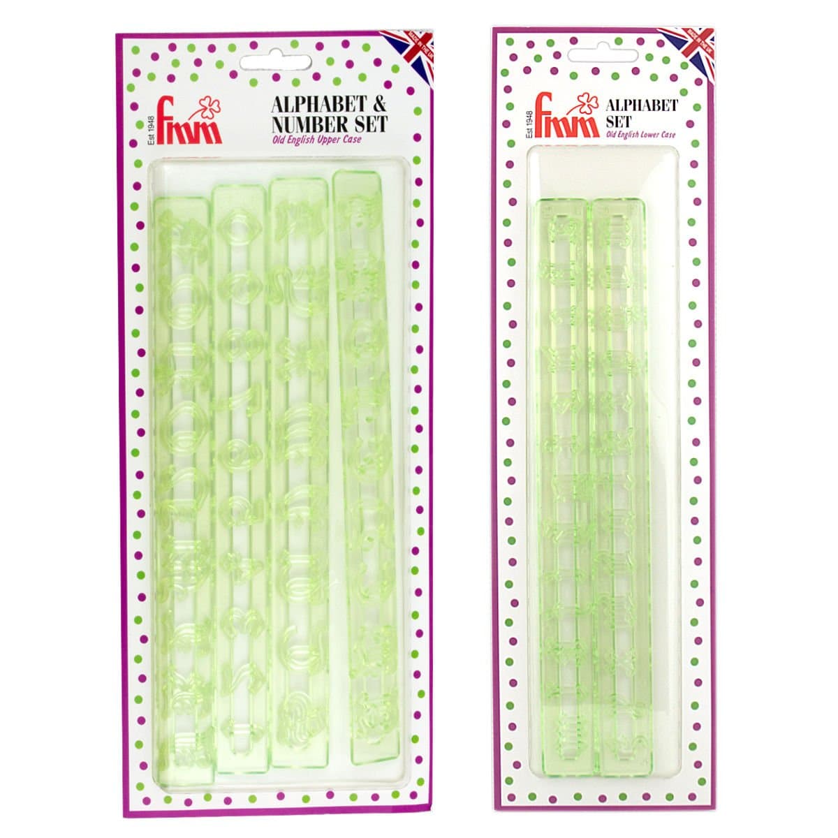FMM Tappit FULL SET - OLD ENGLISH ALPHABET (Upper, Lower & Numbers) …