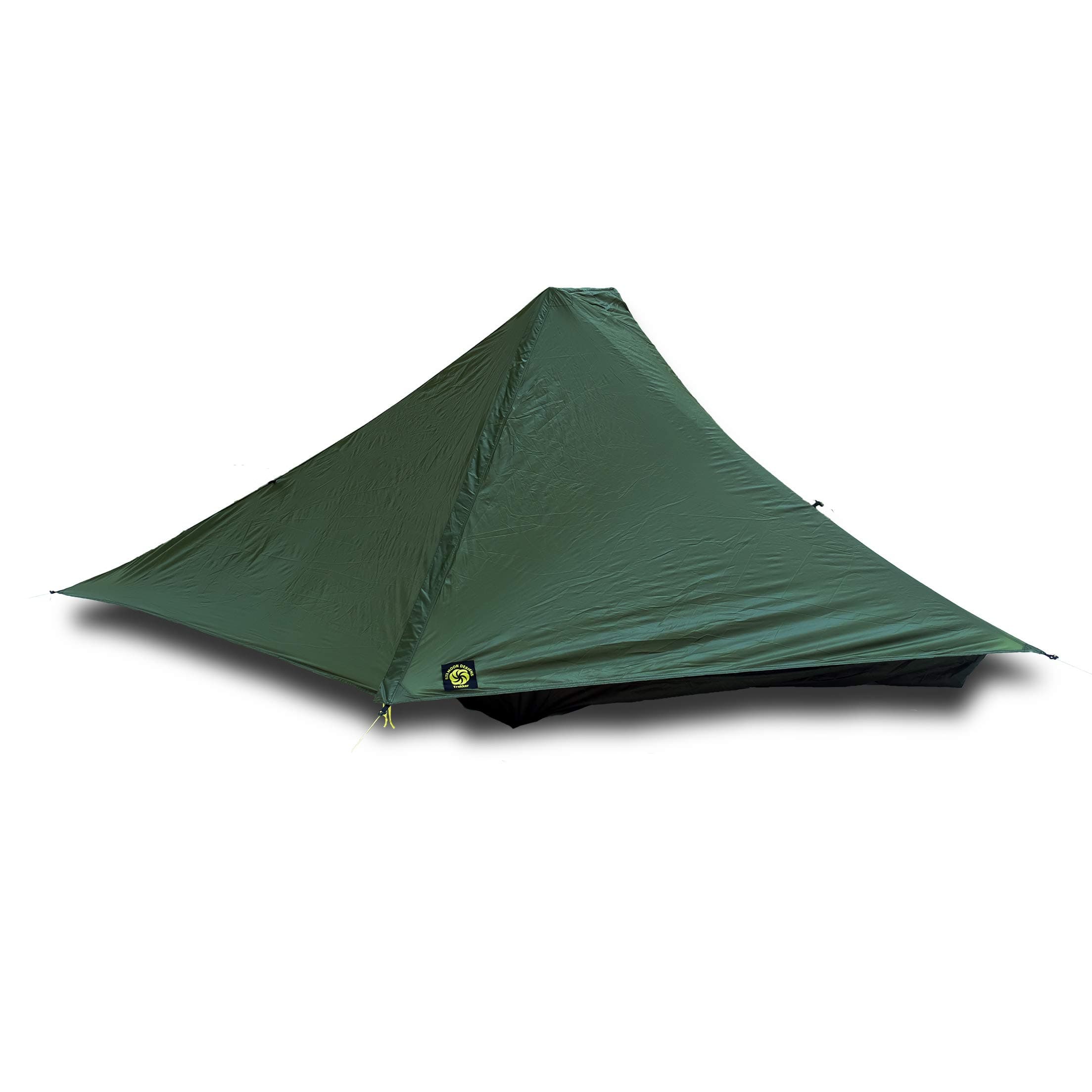 Skyscape Trekker Dark Green 1 Person 28 oz. Ultralight Backpacking Tent. Our Longest Shelter. Floor Stretches Over 8 ft Long. 100% Silicone Coated Polyester Construction.