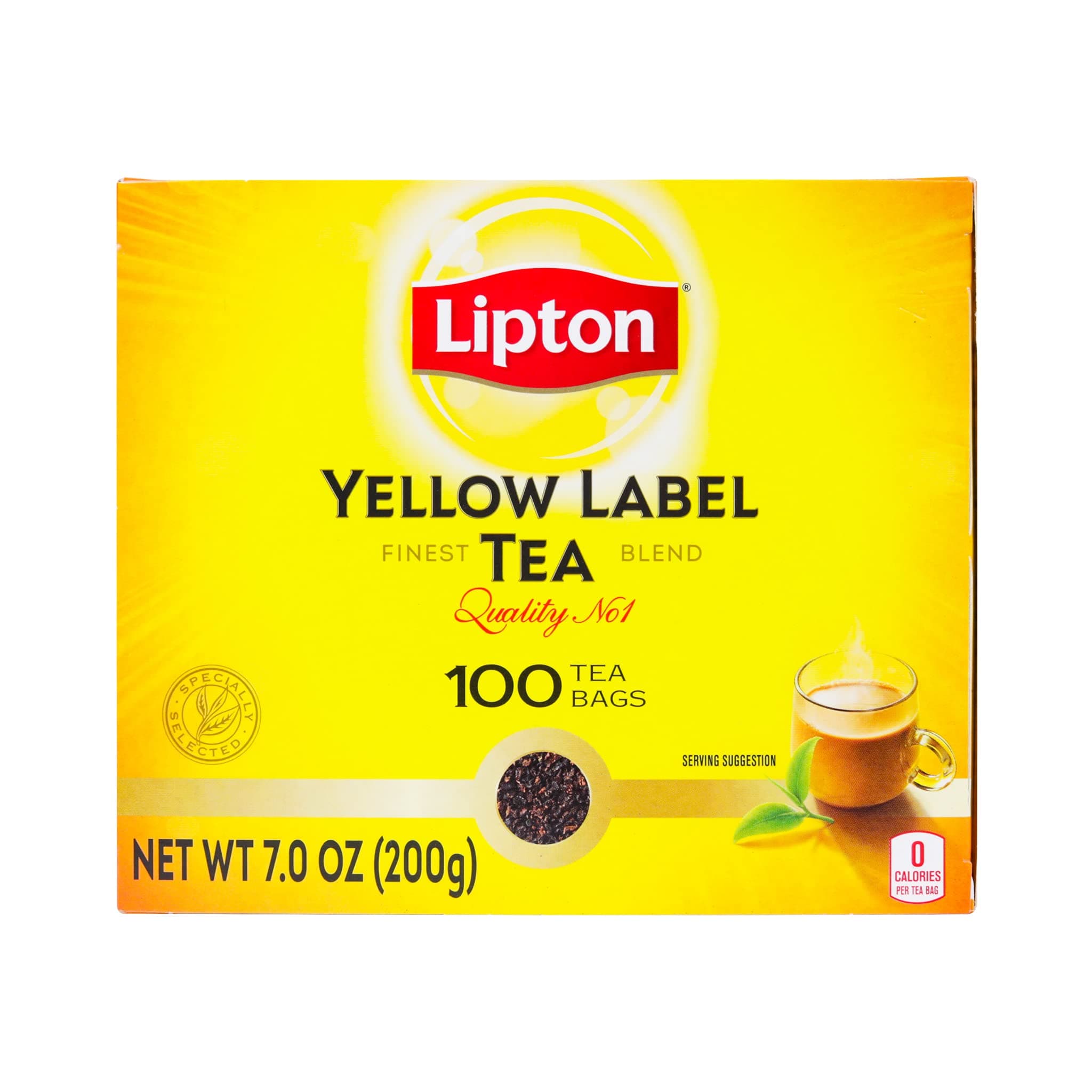 Lipton Yellow Label International Blend | Lipton Tea Bags |Black Tea| Premium Quality | 200 Grams (Pack of 1)