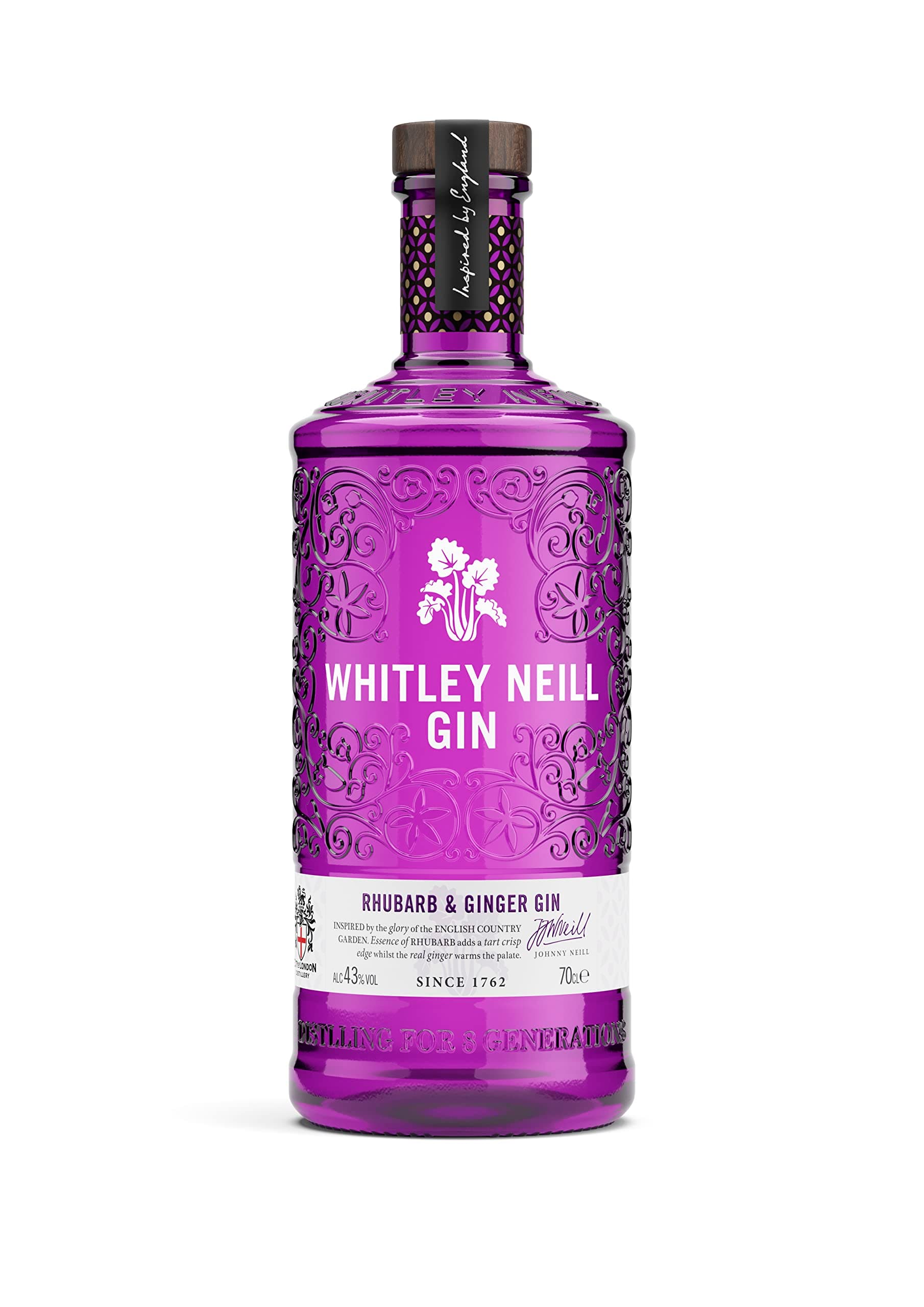 Whitley Neill Rhubarb & Ginger Gin, 70 Cl