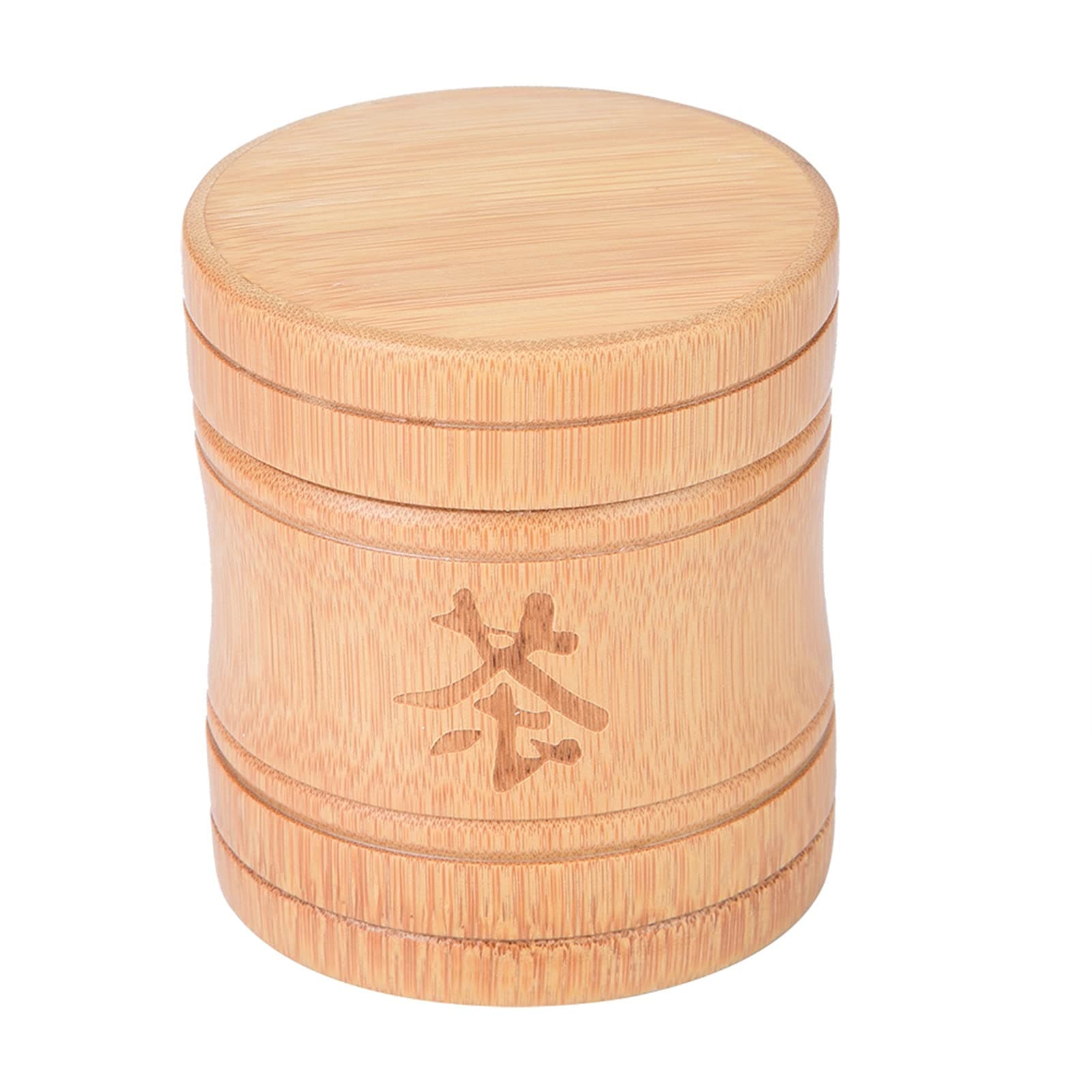 Bamboo Tea Jar, Travel Food Storage Bamboo Container Canister Portable Lightweight for Nuts for Coffee Beans for Spices for Home Kitchen for Outdoor