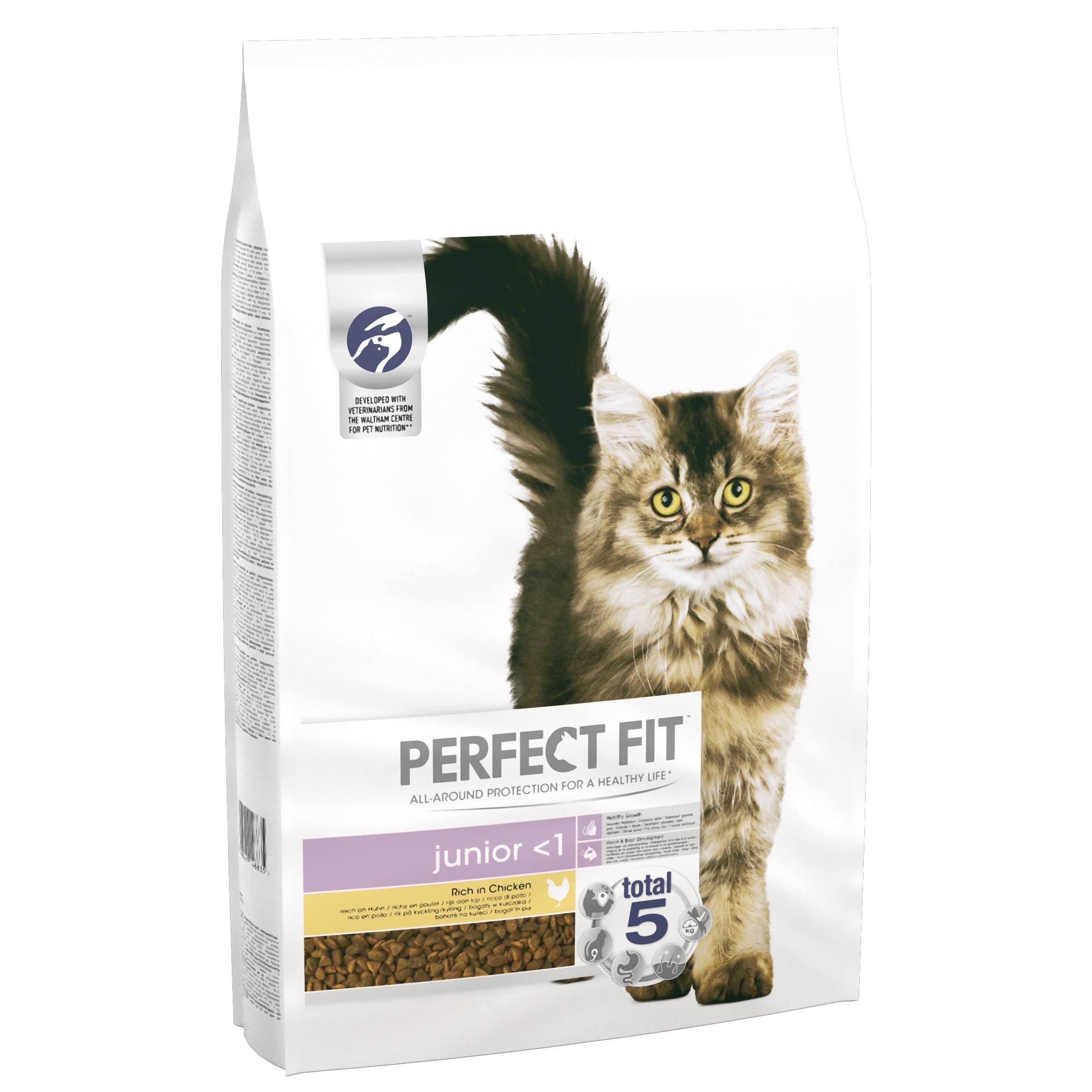 Dry Cat Food Junior - Complete Dry Food for Junior Cats Less than 1 Year Old, Rich in Chicken – 7 kg (Pack of 1)