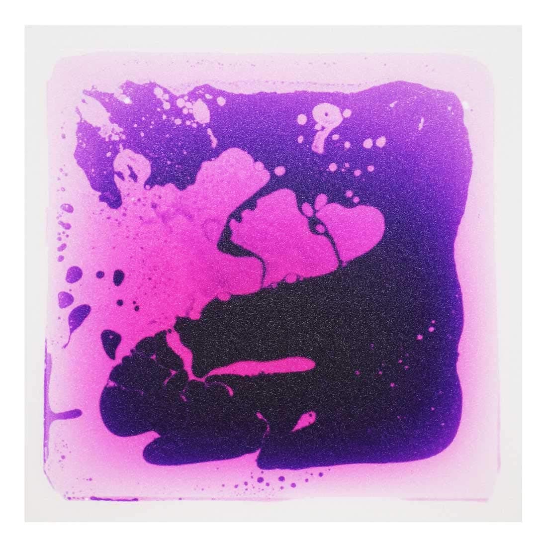 LONGKING 12" X 12" Sensory Tiles for Activity Play Centers for Children, Sensory Floor Tiles, Liquid Floor Tiles, Autism Sensory Poducts, Purple
