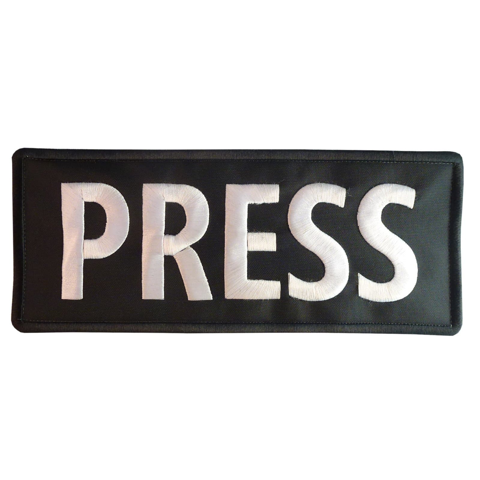 Press Big XL 10x4 inch Vest Tactical Embroidered Nylon Touch Fastener Patch