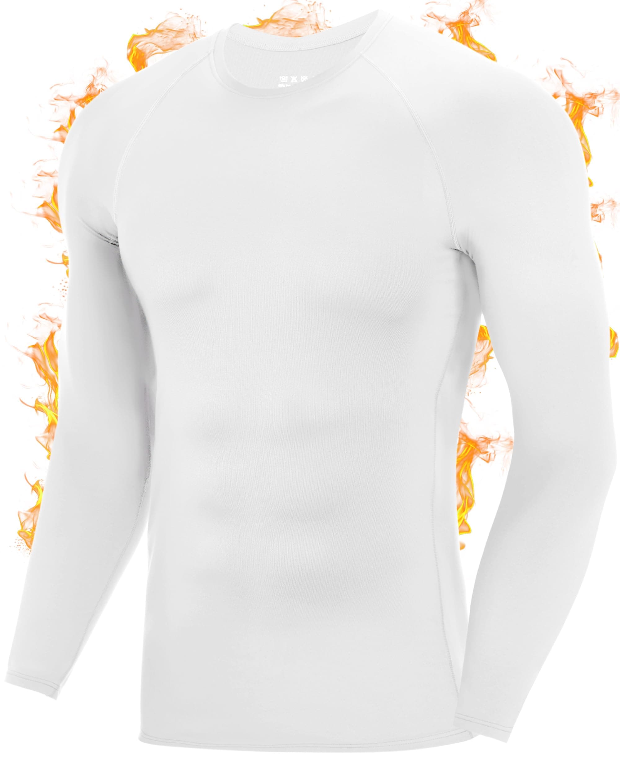 - Men's Thermal Compression Shirts, Long Sleeve Fleece Lined Undershirt, Cold Weather Workout Athletic Base Layer Top