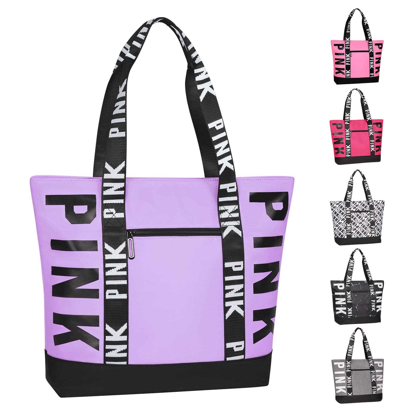 BoomistryTravel Tote Bag for Women Girl, Large Waterproof Beach Bag for Daily