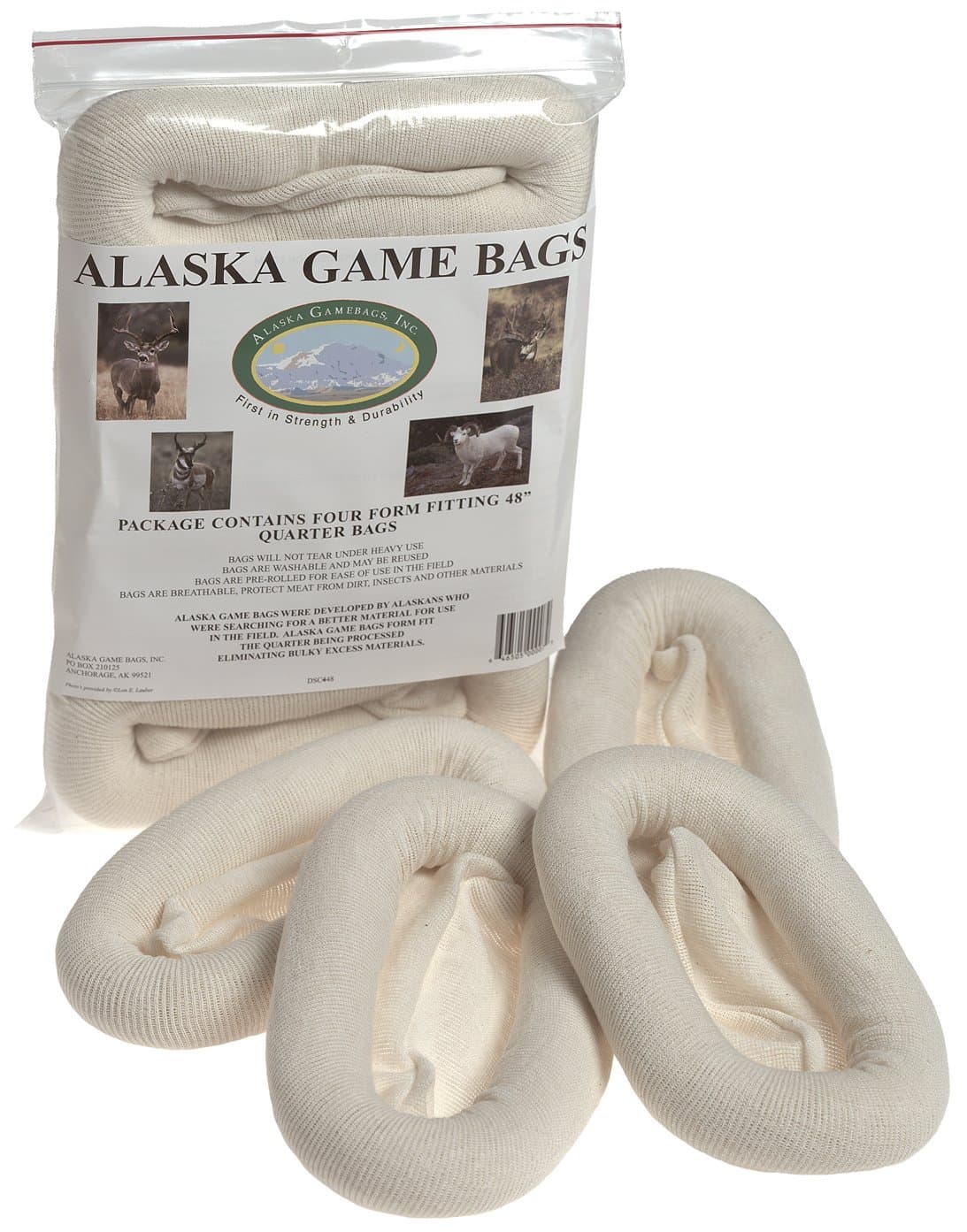 Alaska Game Bags Alaska Game Deer, Antelope and Sheep Bags, 48-Inch (Pack of Four)