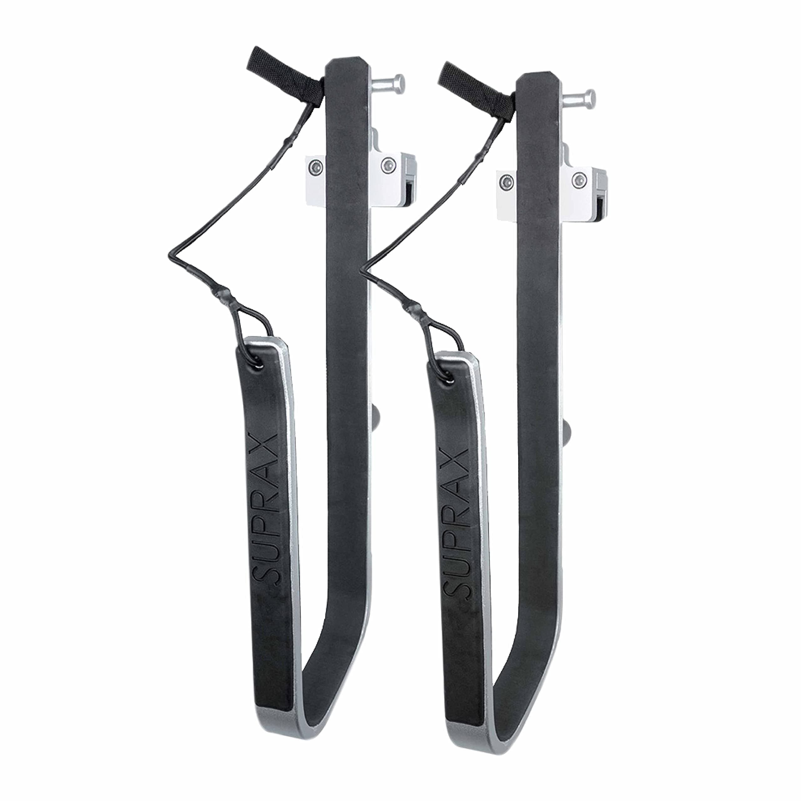 SurfStow SUPRax 50053 Square Rail Pontoon Boat Mount Single Board | Stand-Up Paddle Board Rack | SUP Board Storage | Pontoon Boat Accessories | Metallic | 26 x 11 x 4 inches