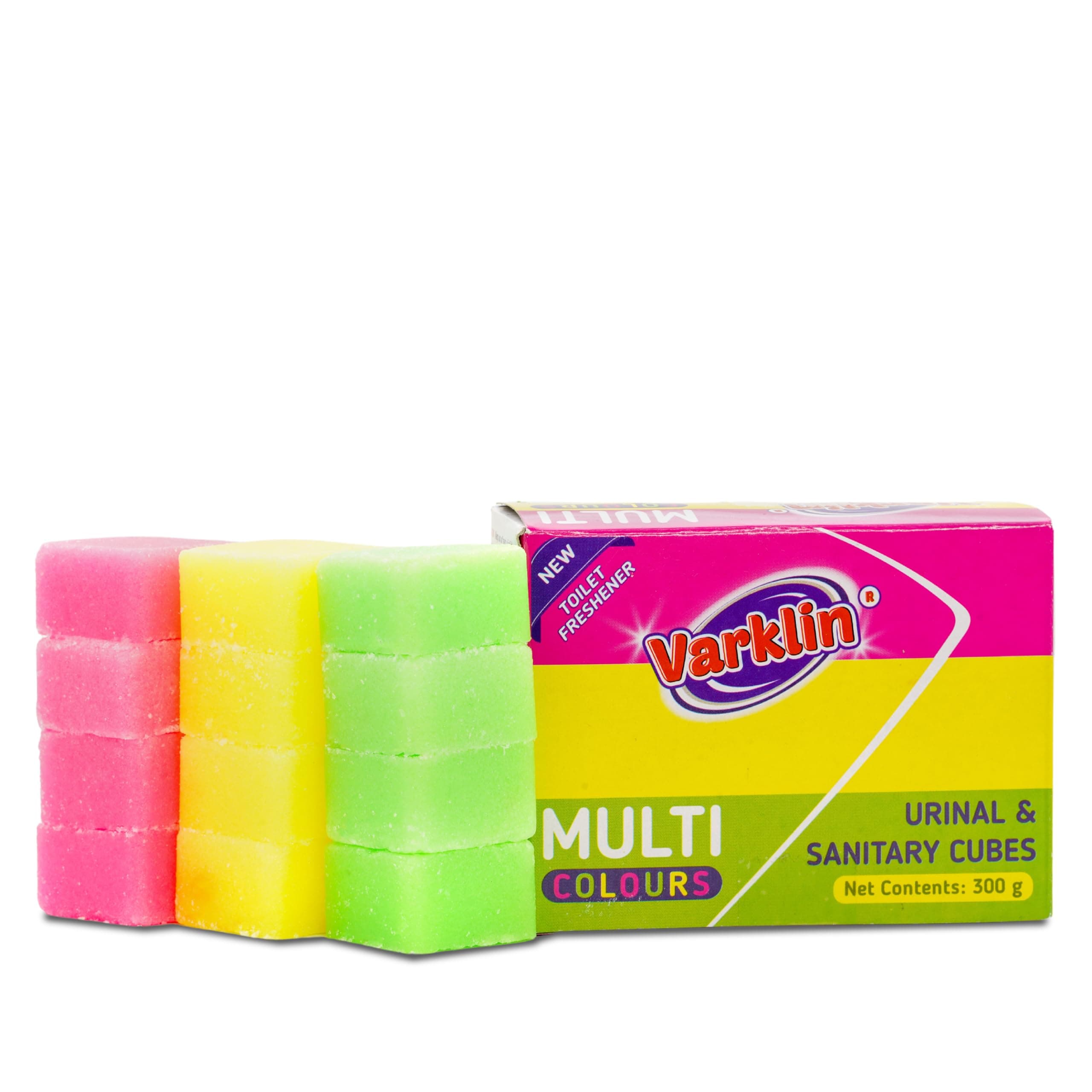 Multi Colours Urinal & Sanitary cubes Air Freshener Deodorizer for Toilets, bathroom & Washbasin, etc. (Pack of 12 Cubes, Last 30 Days - 300Gram