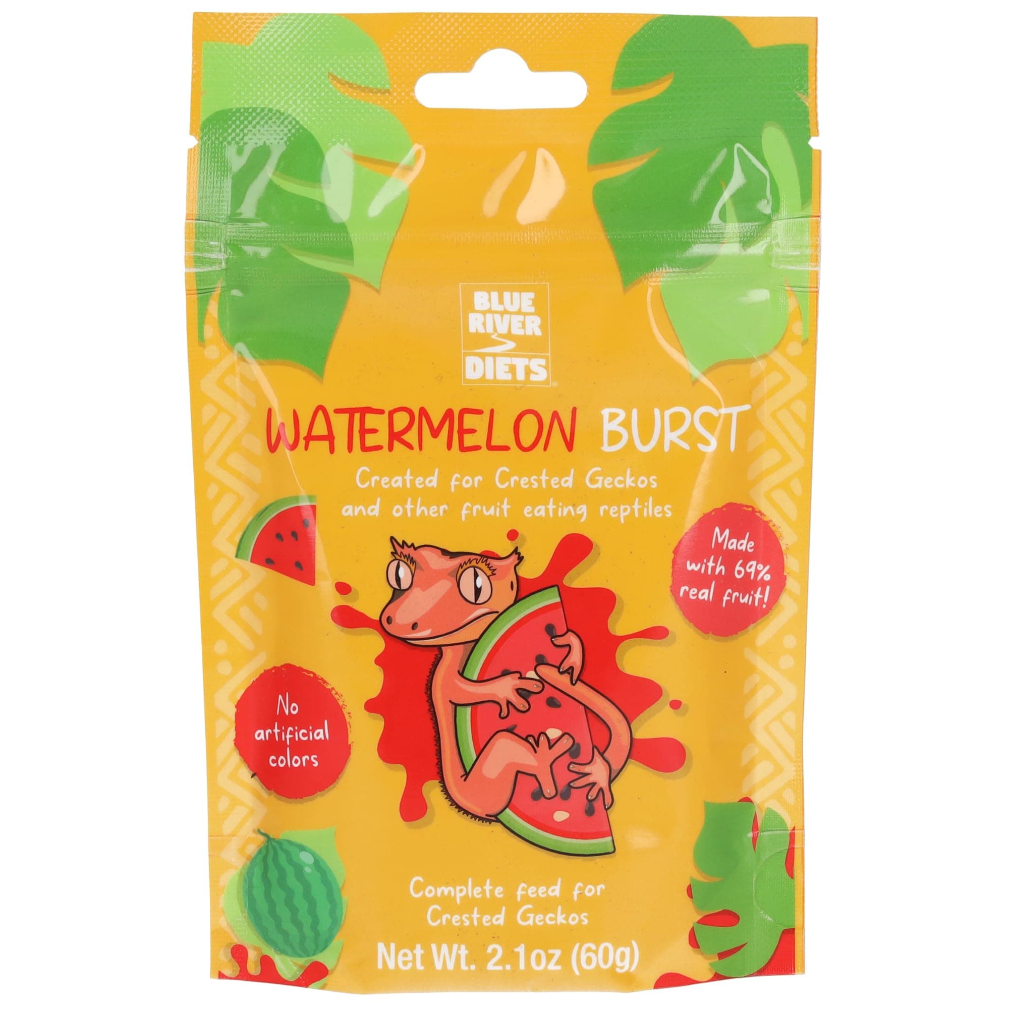 Complete Crested Gecko Food | All Natural Gecko Food Made in the UK (60g, Watermelon Burst)