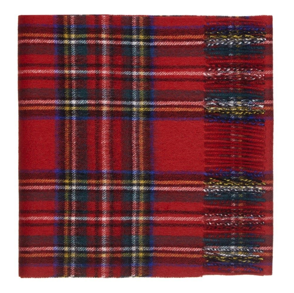 100% Lambswool Tartan Plaid Scarf