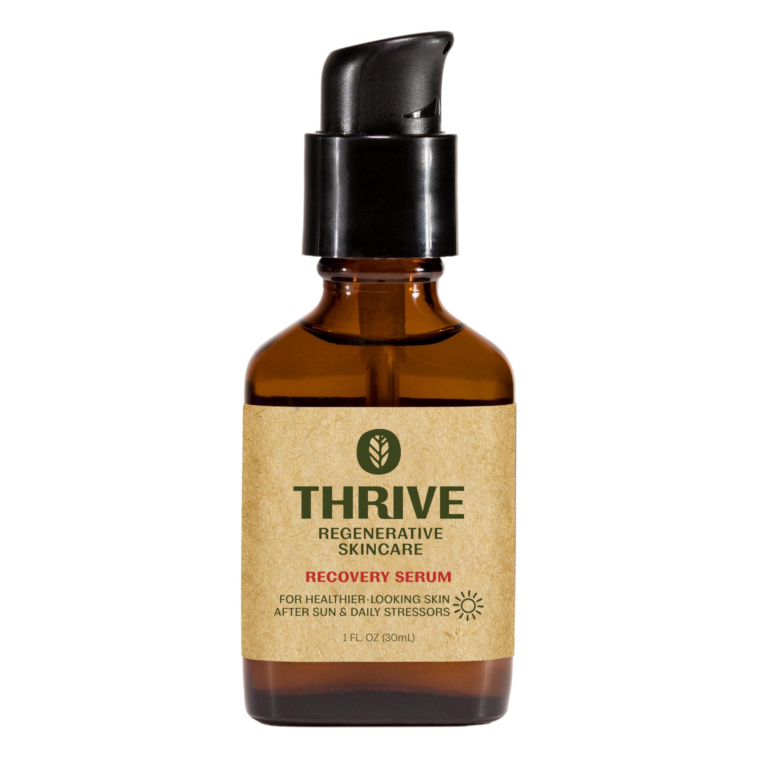 Thrive Natural Care Natural Bakuchiol Serum for Face - Healthier Retinol Alternative includes Hyaluronic Acid - Collagen Boosting Face Serum for Brighter, Firmer Skin - Vegan, Made in USA