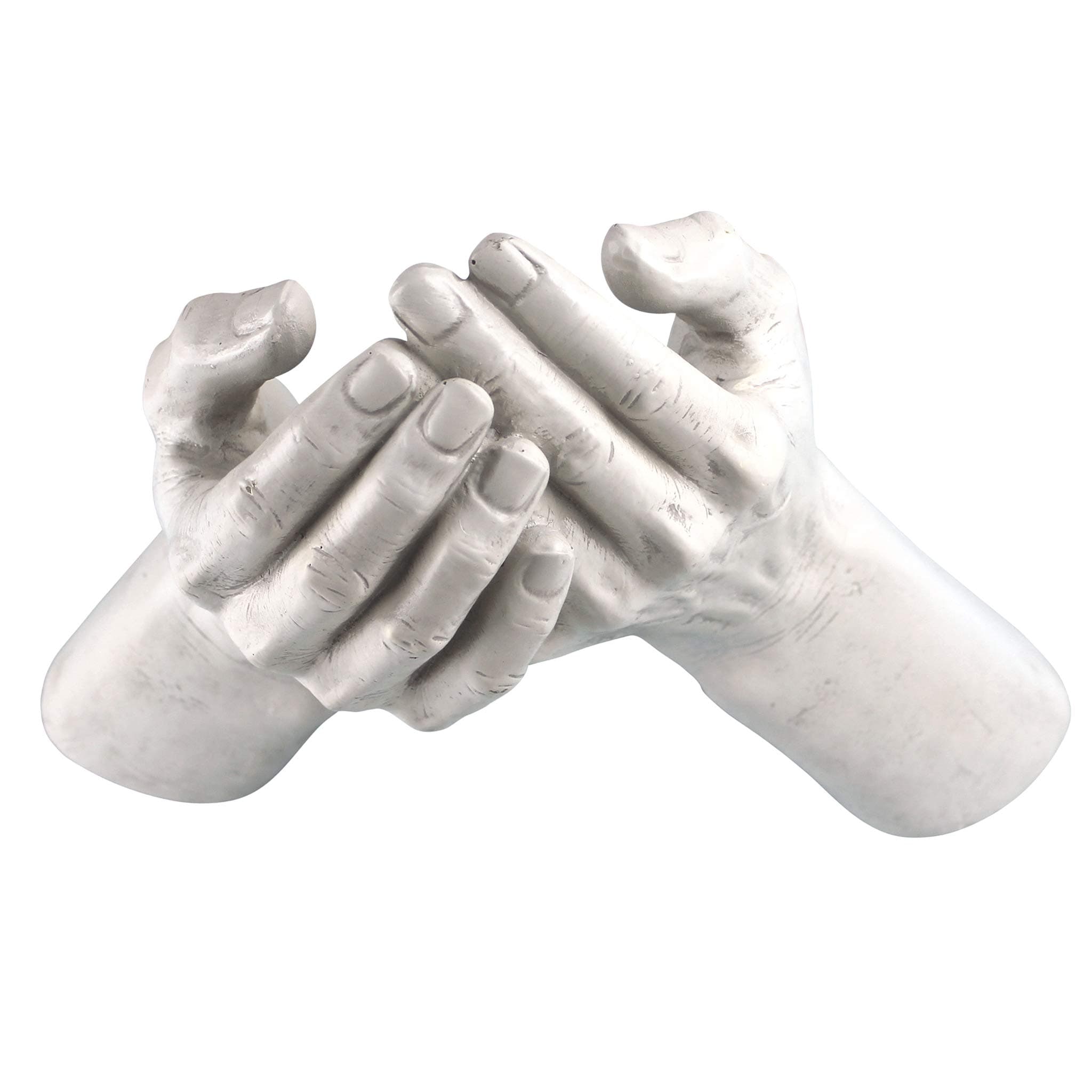 The Offering Hands Wall Sculpture, 28 cm, Polyresin, Antique Stone