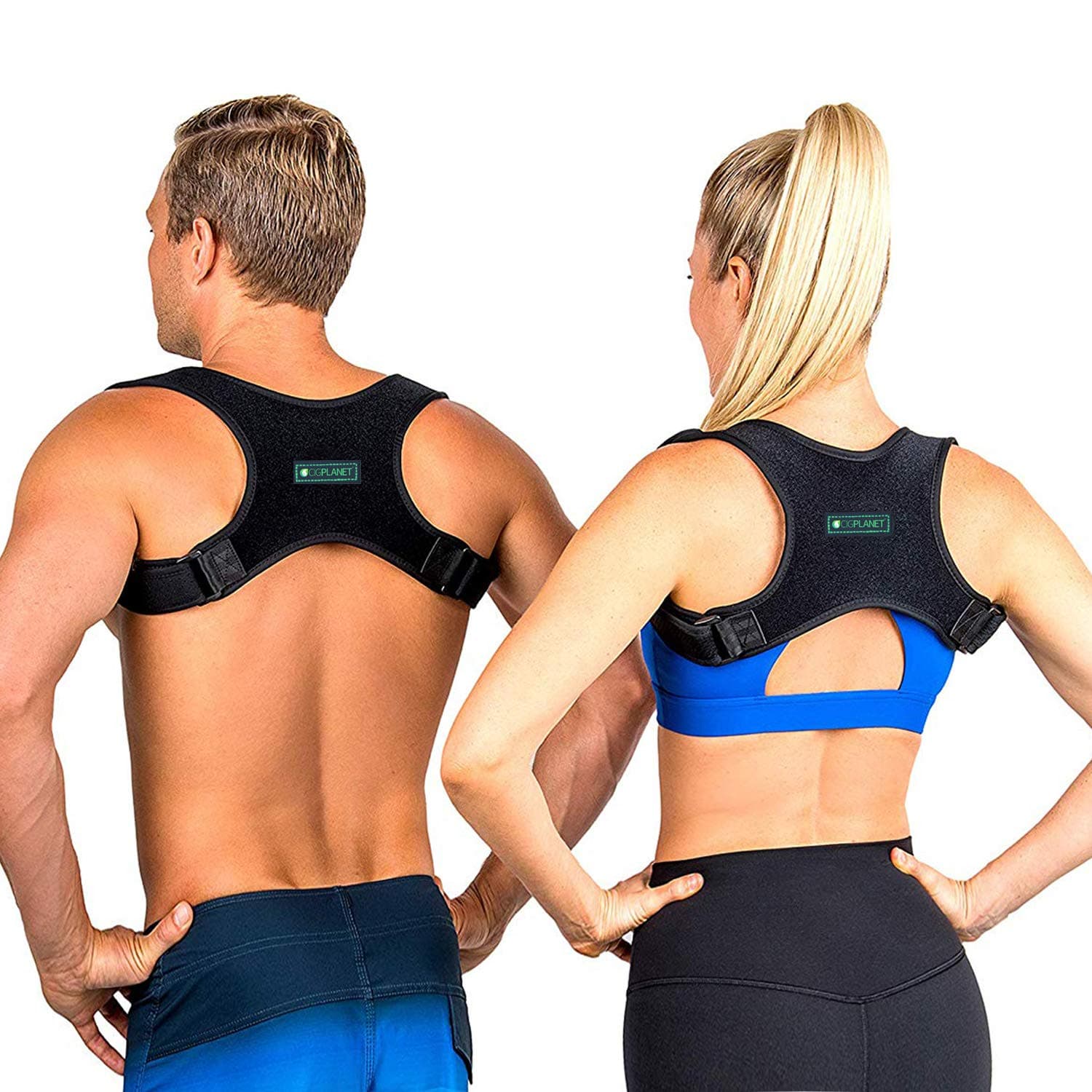 Posture Corrector for Women and Men - Upper Back Brace for Clavicle Support, Corrects Slouching, Hunching & Bad Posture, Provides Pain Relief From Back & Shoulder, Chest 28"-46"