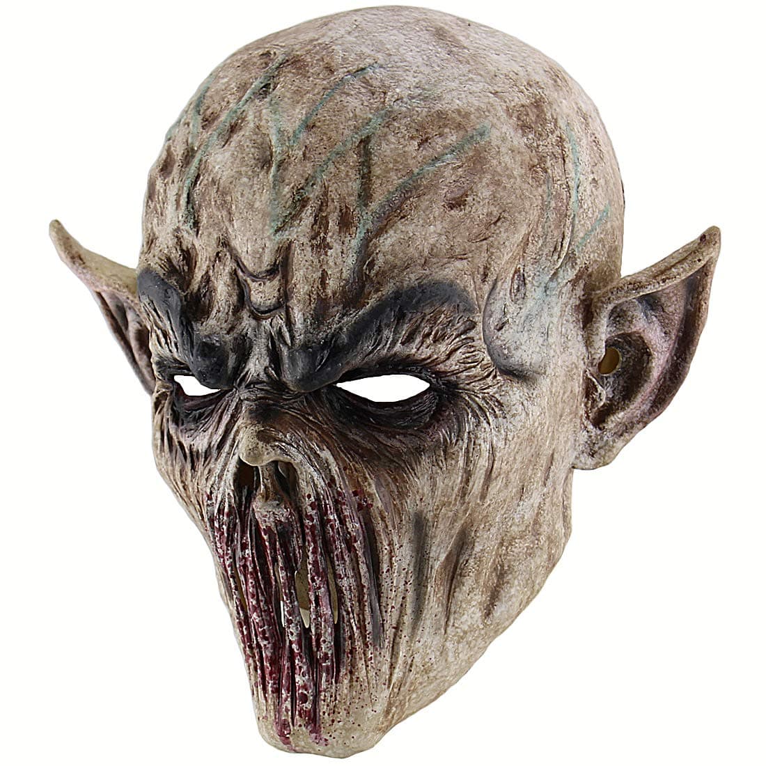 Evil Cosplay Scary Halloween Costume Party Props Bloody Orc Zombie Fork Monster Mask Alien Demon Killer Horror Adult Mask