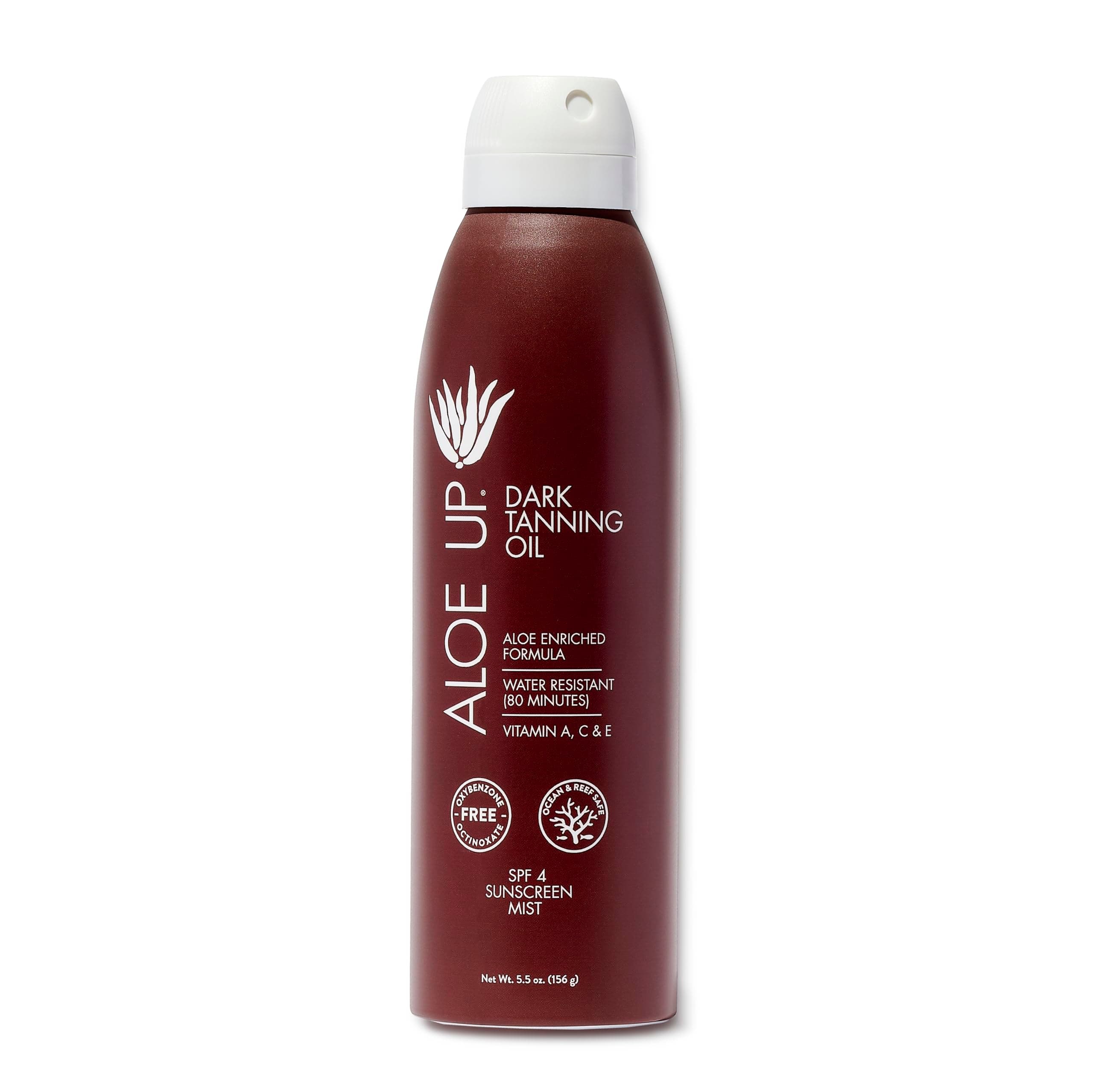 Aloe Up Sun & Skin Care Products SPF 4 Dark Tanning Oil Continuous Spray