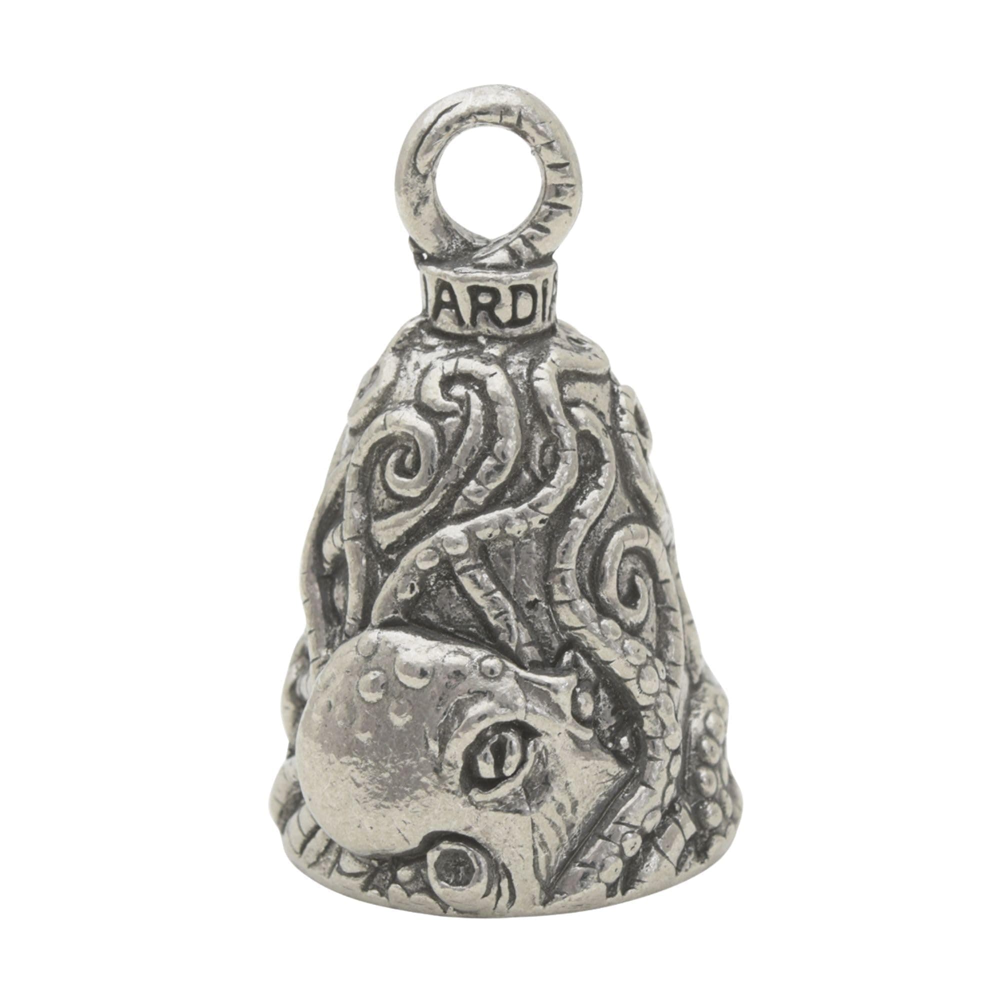 Animals Good Luck Bell w/Keyring & Black Velvet Gift Bag | Motorcycle Bell | Lead-Free Pewter | Made in USA