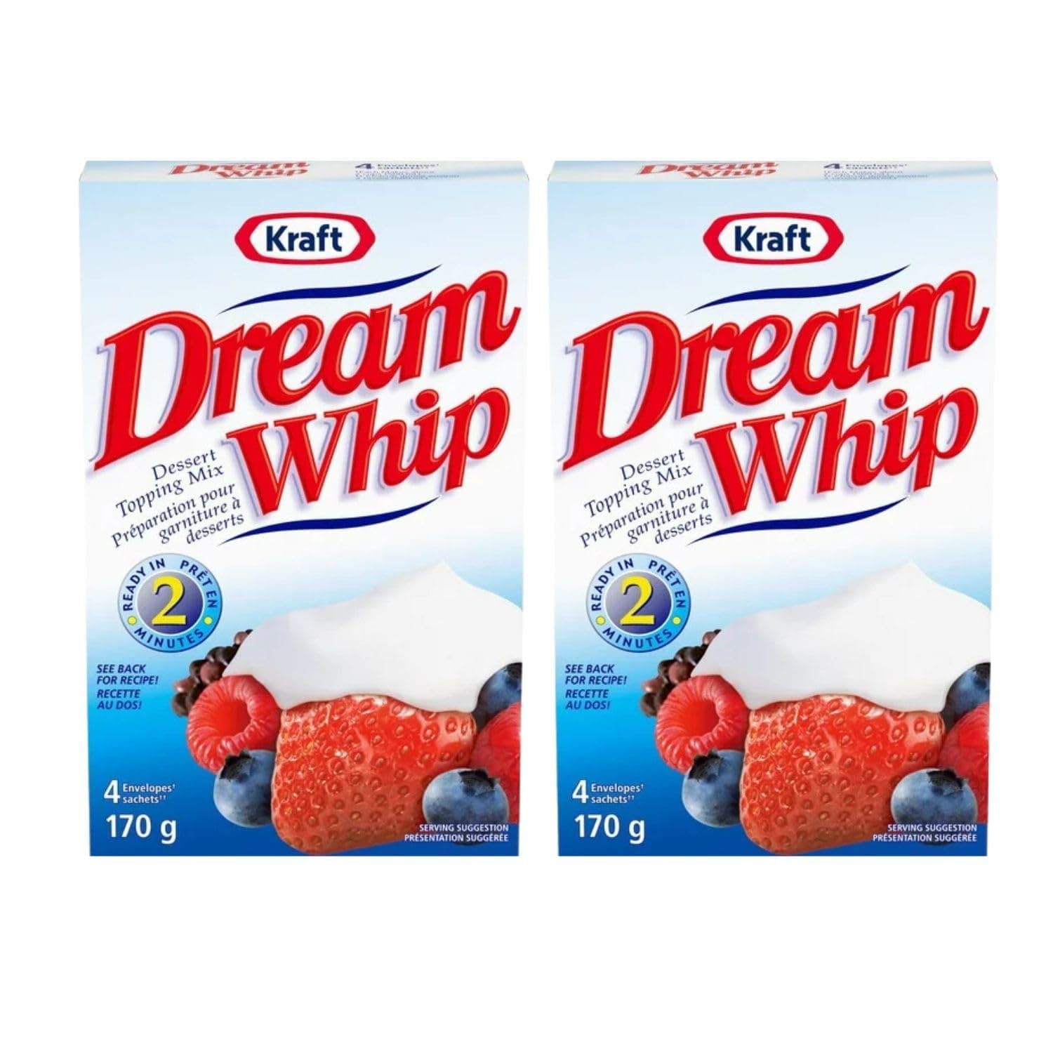 GenericDream Whip Whipped Topping Mix, 170g/6oz (Pack of 2) Shipped from Canada