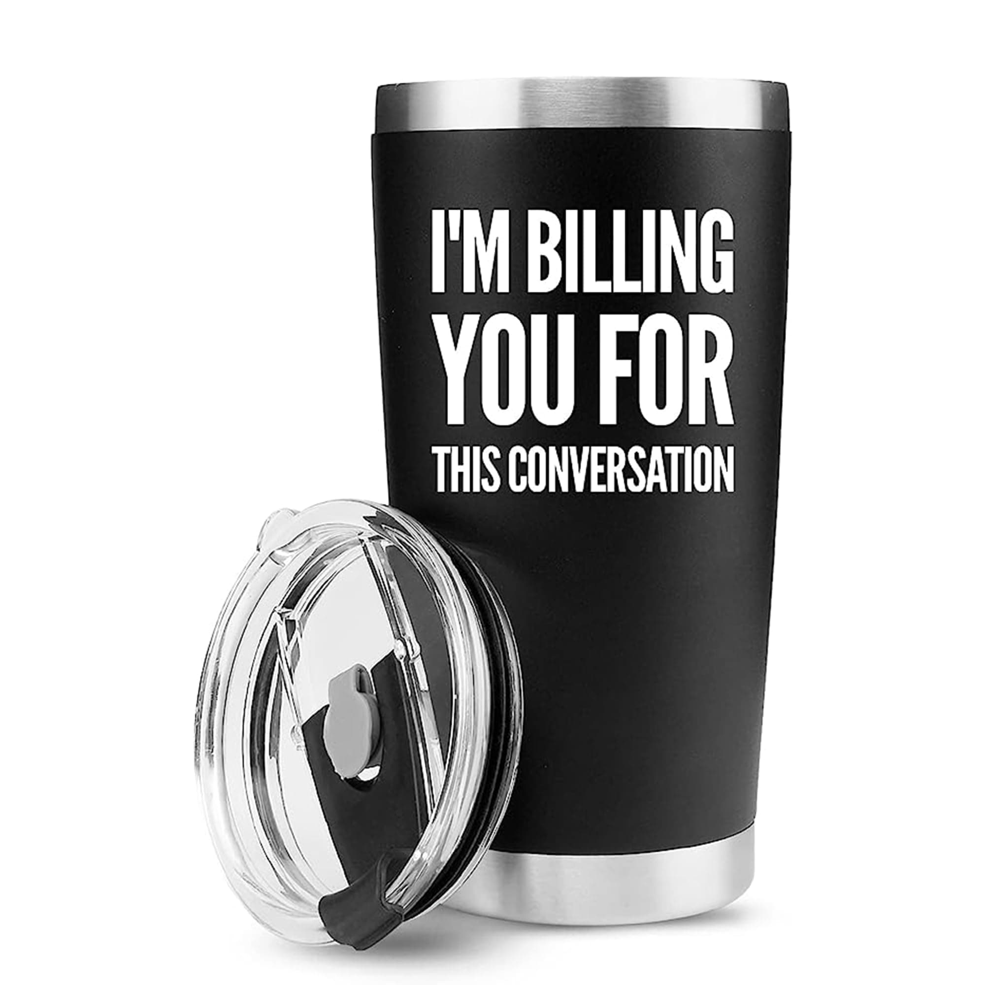 Panvola 'I'm Billing You for This Conversation ' Lawyer Gifts Vacuum Insulated Tumbler Attorney Counsel Paralegal Law Student Graduation Drinkware with Stainless Steel Straw and Removable Lid (20 oz)