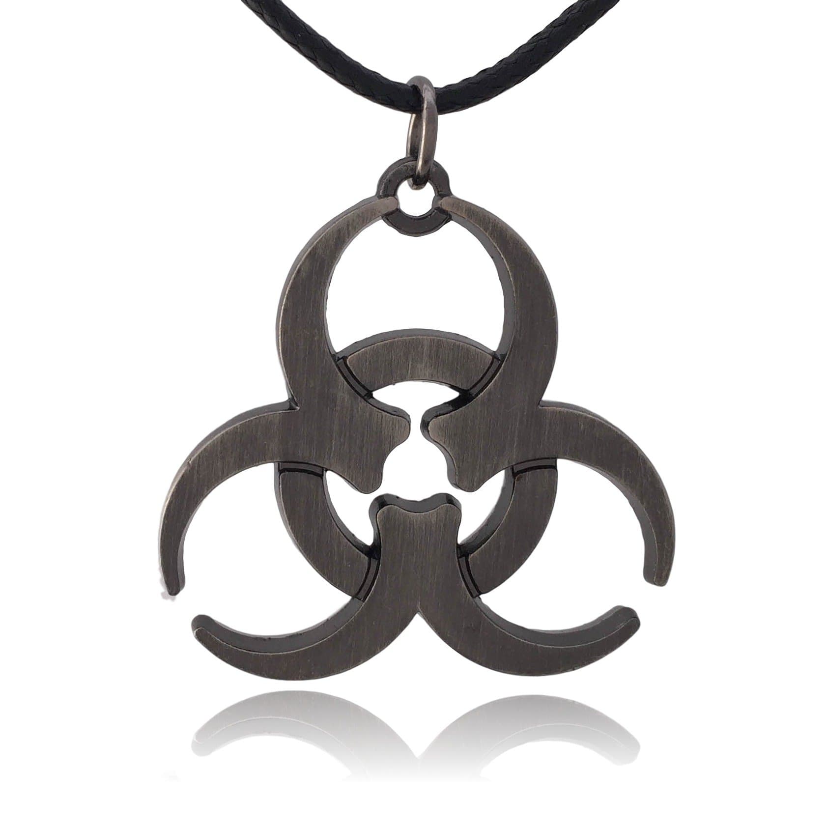 Bio-hazard Radioactive Fallout Pendant Necklace