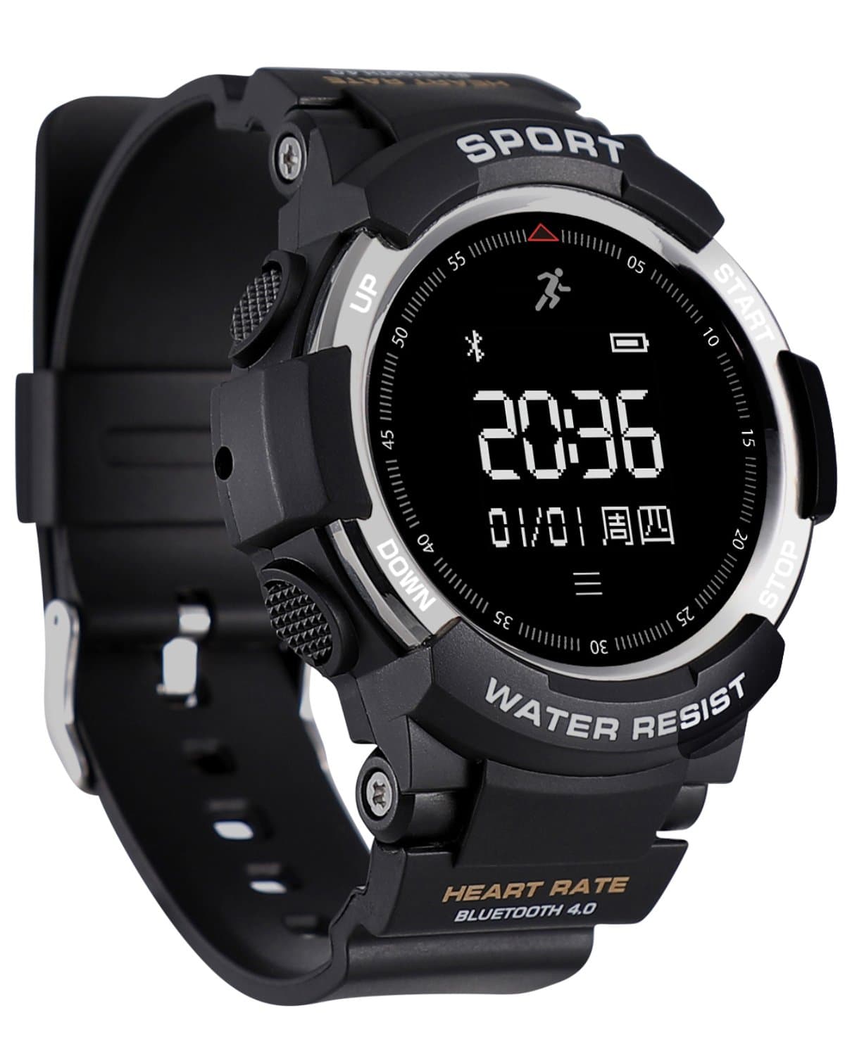 Loluka Fitness Tracker Heart Rate Monitor Sleep Monitor Waterproof Military Pedometer Sports Digital Smart Watches for Men