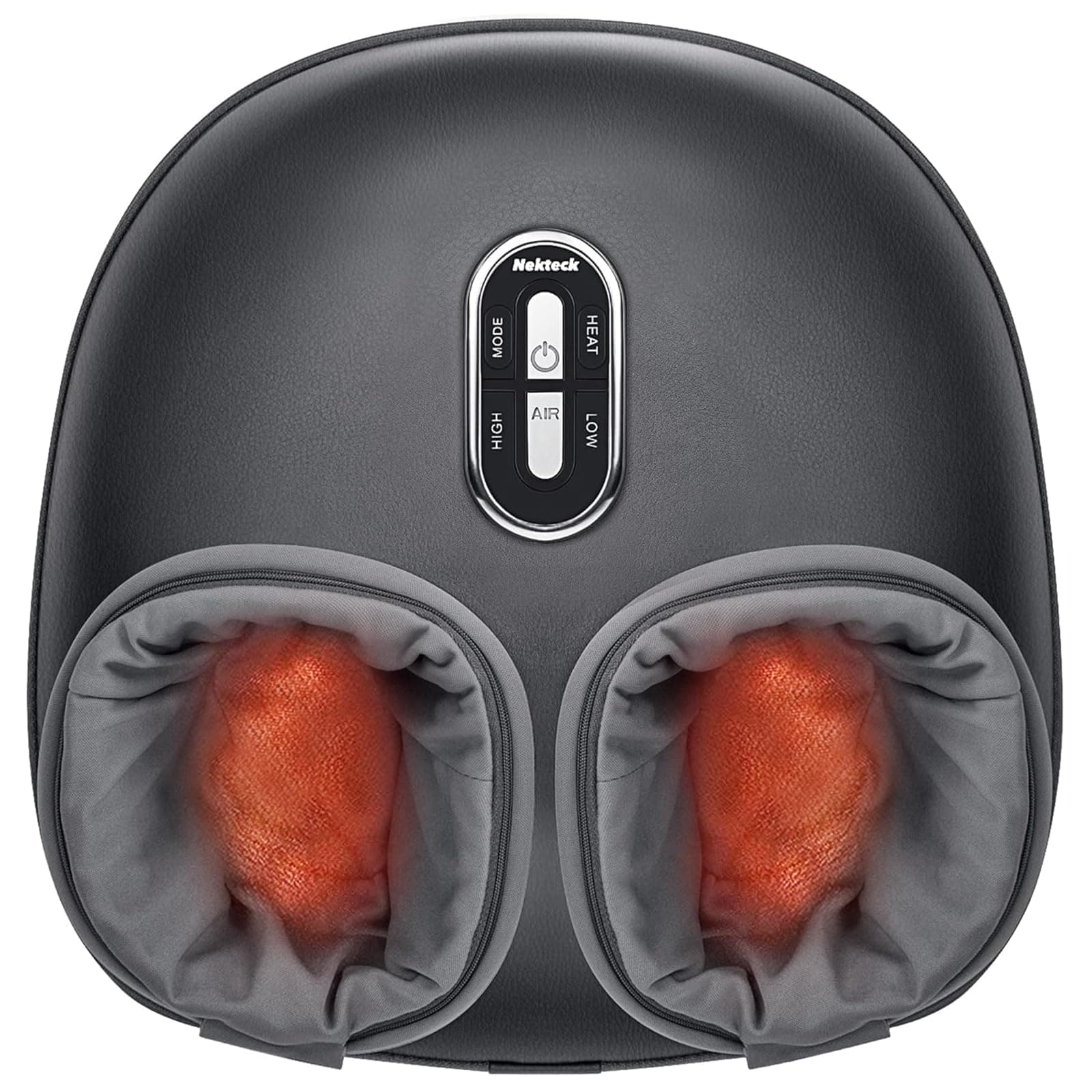 Nekteck Shiatsu Foot Massager with Heat [2026 Upgraded], 3 Modes Deep Kneading Therapy Air Compression, Feet Massage Tool for Plantar Fasciitis, Relaxation Gifts for Men Women, Fits Size to US 13