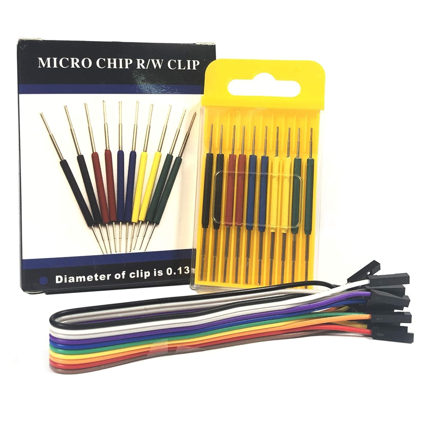 Micro IC hook clip, mini clip for IC test leads, Adapter of oscilloscope logic analyzer IC tester multimeter signal generator and IC programmer