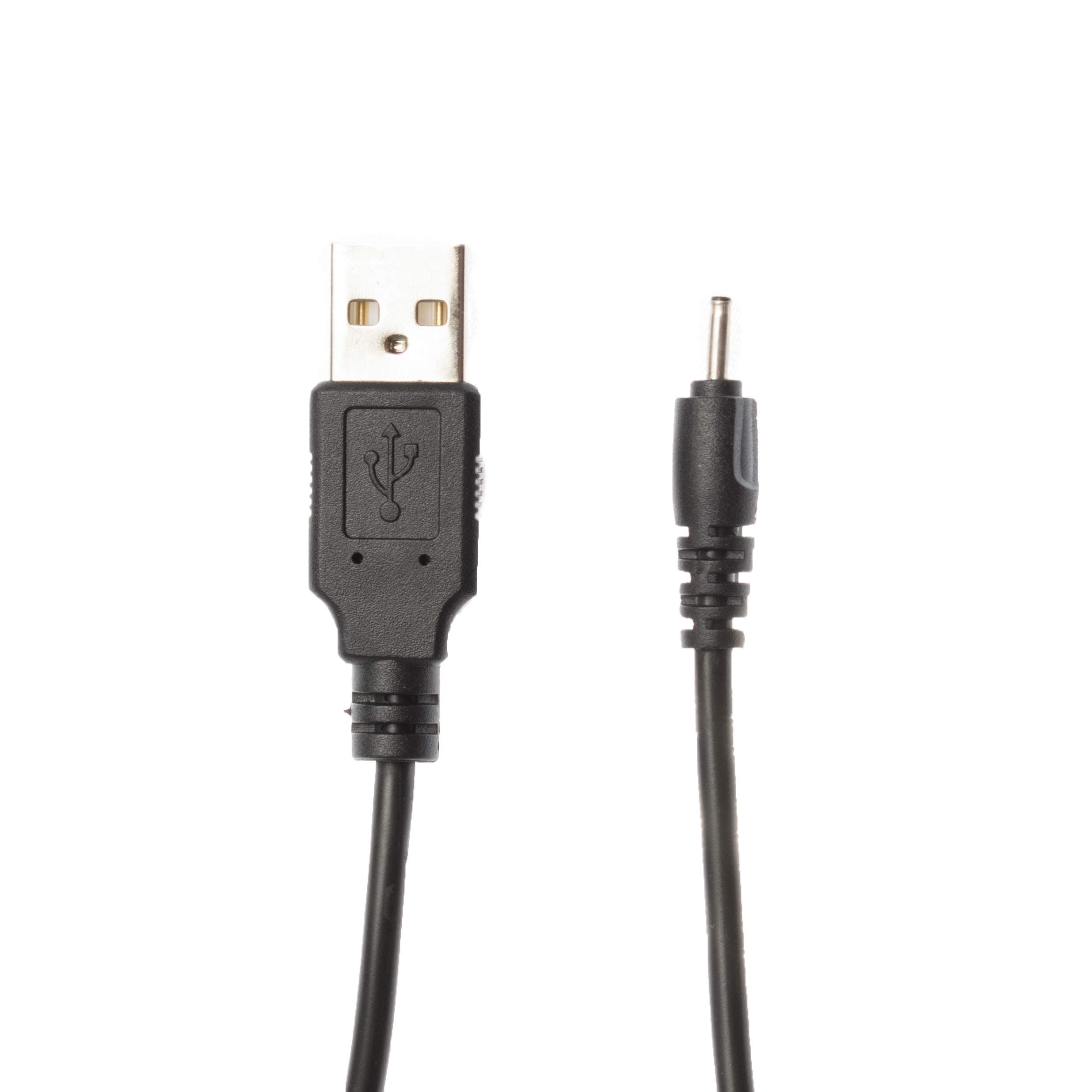 Kingfisher Technology - 90cm Black USB Charger Charging Power Cable Lead Adaptor (22AWG) Compatible with Nokia 105 Phone
