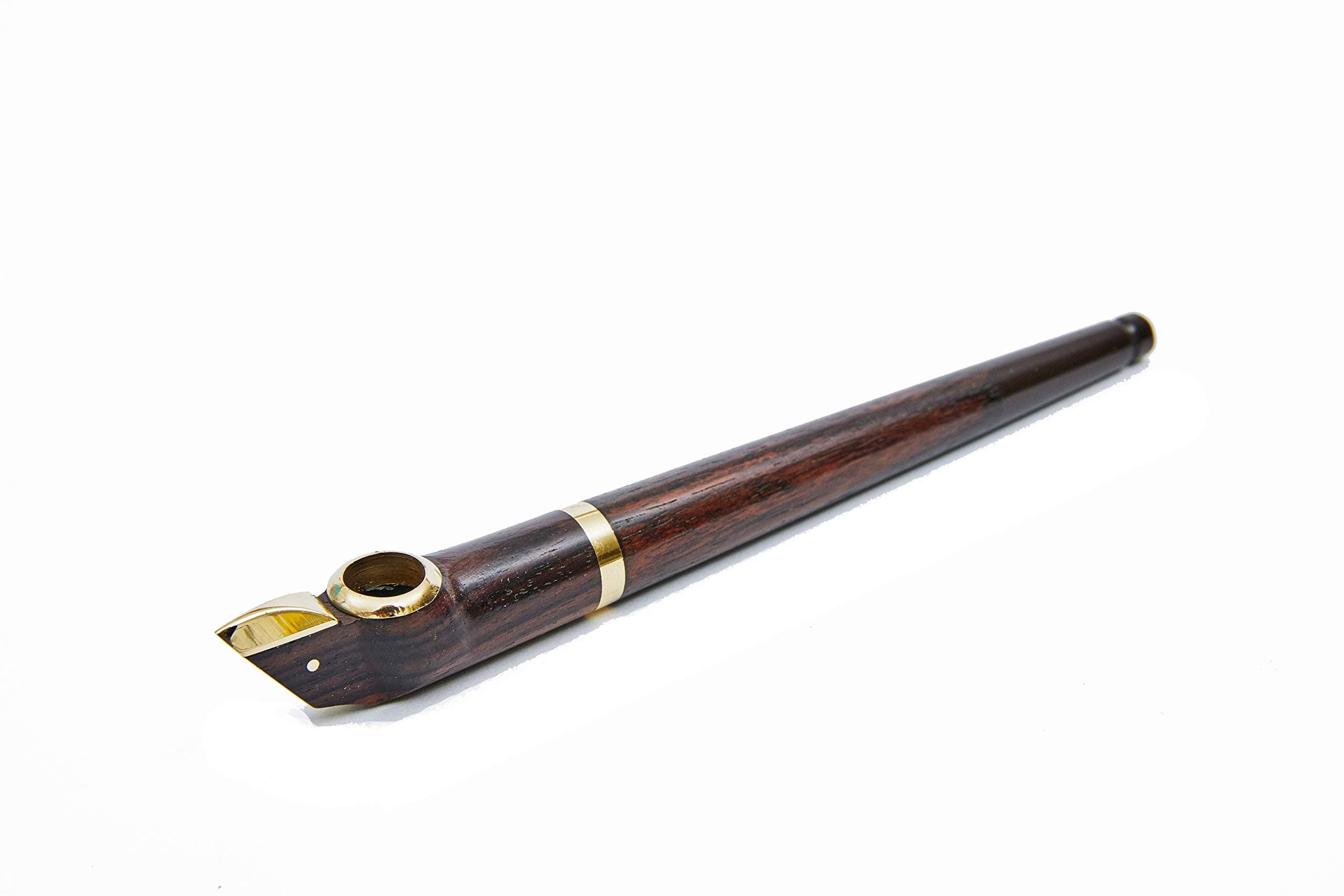 Zephyr Dark Wood Smoking Medwakh Pipe with 9mm filters - Smoking Tobacco Pipe Dokha Medwakh