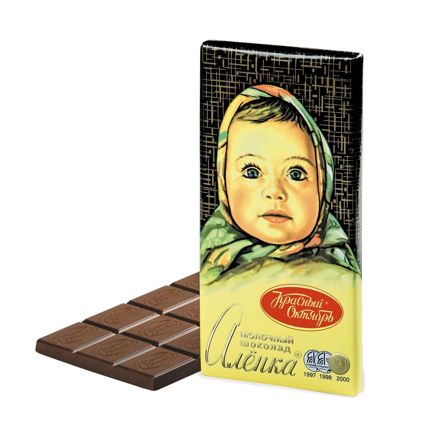 [2 PACK] Milky Chocolate Alenka Imported Russian Sweets Candy Food Grocery Gourmet Bars Alyonka
