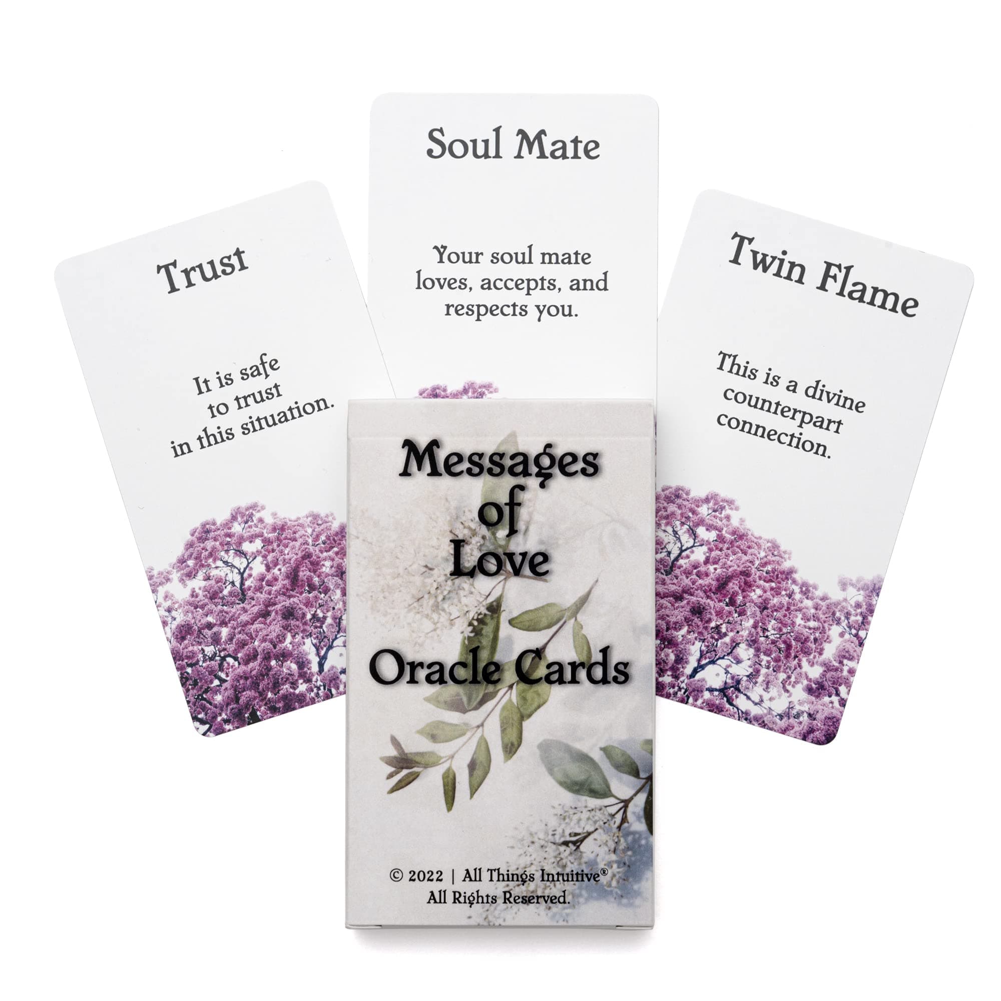 All Things Intuitive Messages of Love Oracle Cards - Love, Romance, Twin Flame, Soulmate Messages, Indie, 54 Love Oracle Cards, Superior Card Stock