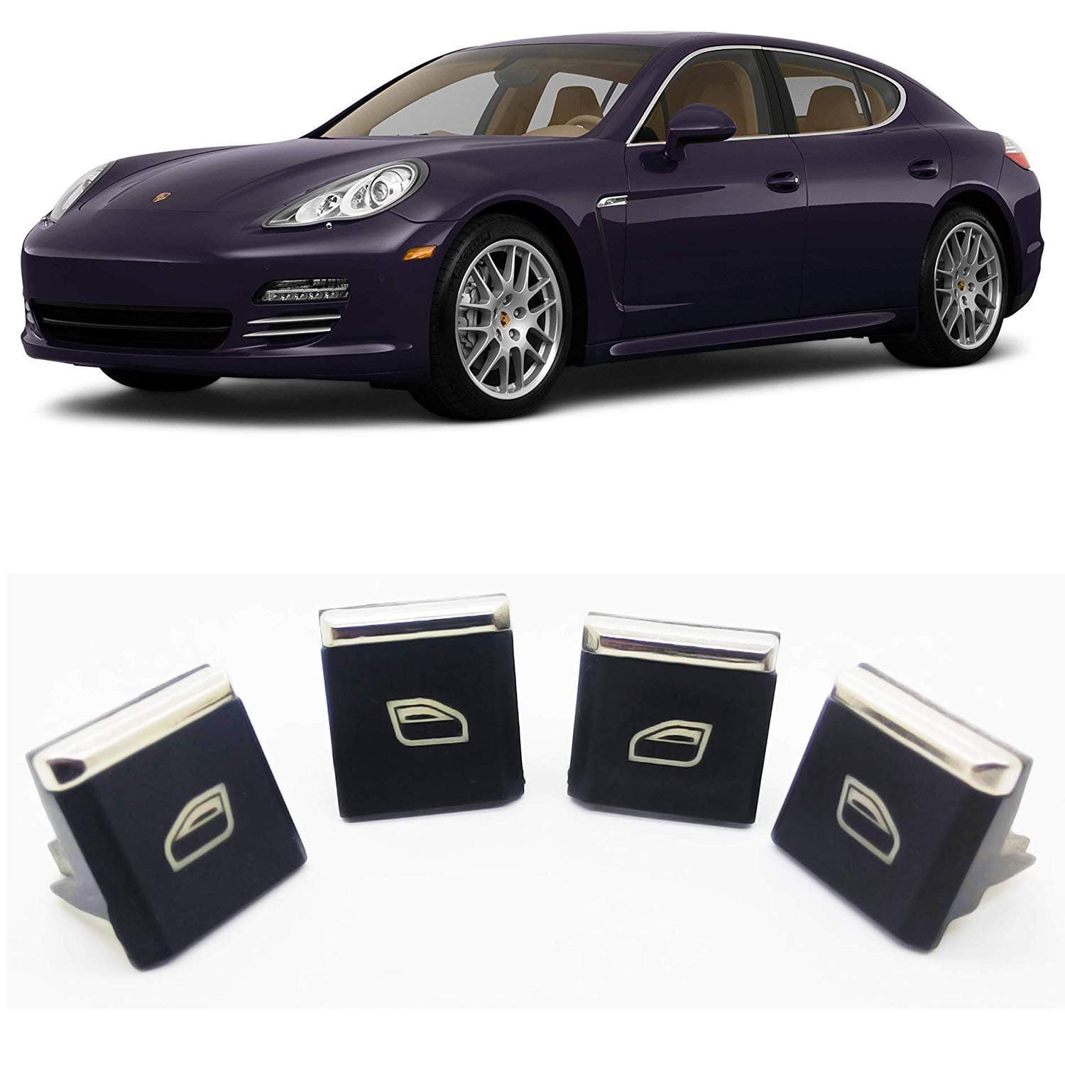 Driver Master Window Switch Button Cap Cover Replacement for Porsche Cayenne Porsche Panamera Porsche Macan