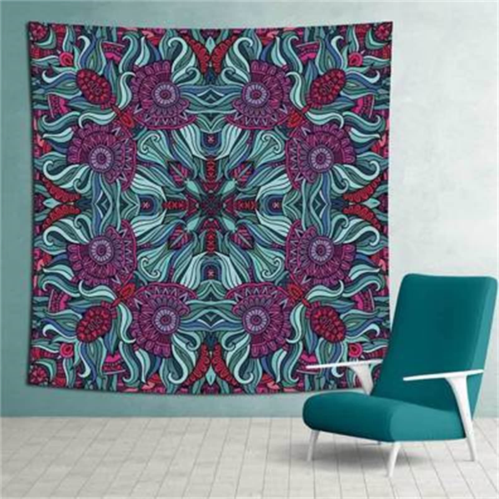 YYRAIN Bohemian Mandala Printing Polyester Wall Hanging Home Wall Art Decoration Tapestry Bar Banquet Wall Abstract Background Cloth 73x97cm