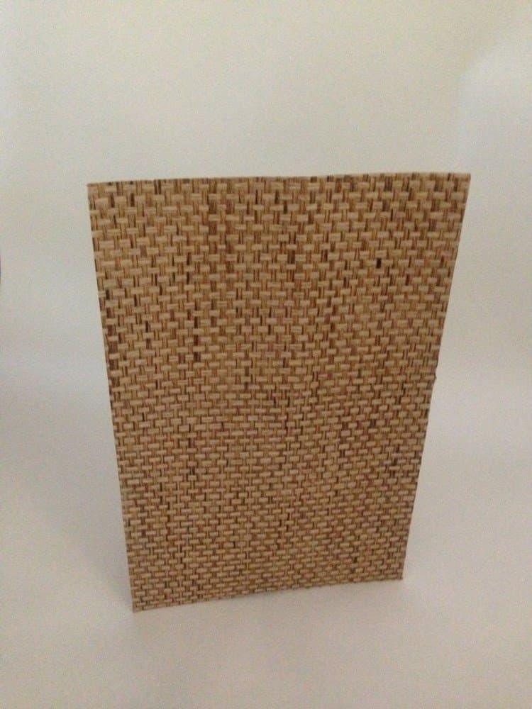 Grass Cloth 4.5 Inch X 6.5 Inch Woven Texture Stack 4 1/2" x 6 1/2" Bamboo Paper, Beach Theme Scrapbook Mat (Set of 8)