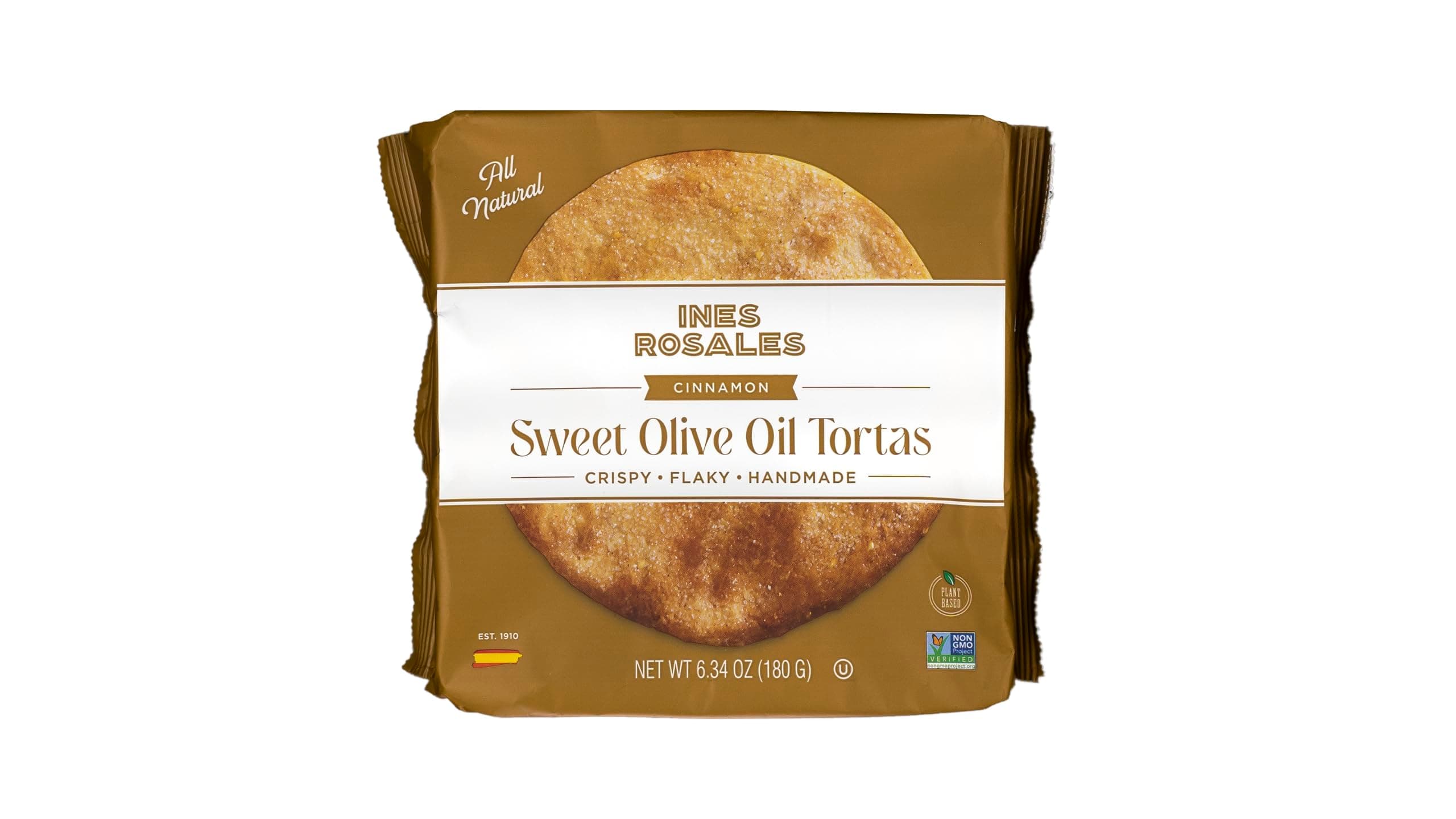 INES ROSALES Cinnamon Sweet Olive Oil Tortas, 6.34 OZ