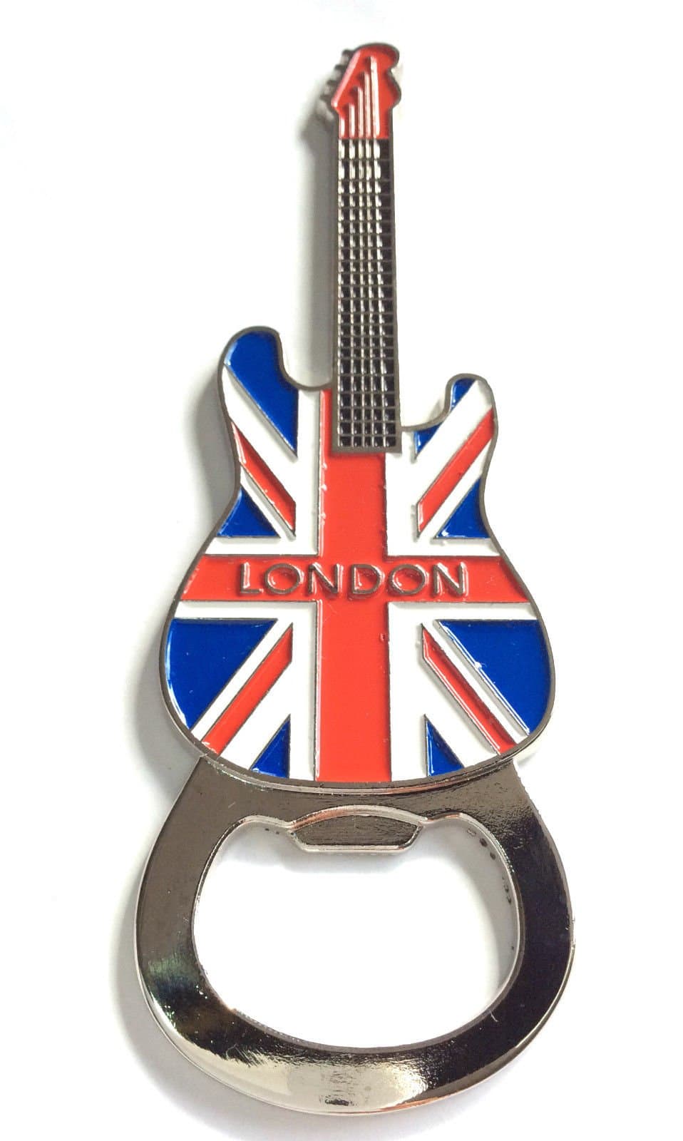 UK Union Jack Flag London Fridge Magnet Guitar Shape Bottle Opener Souvenir Gift
