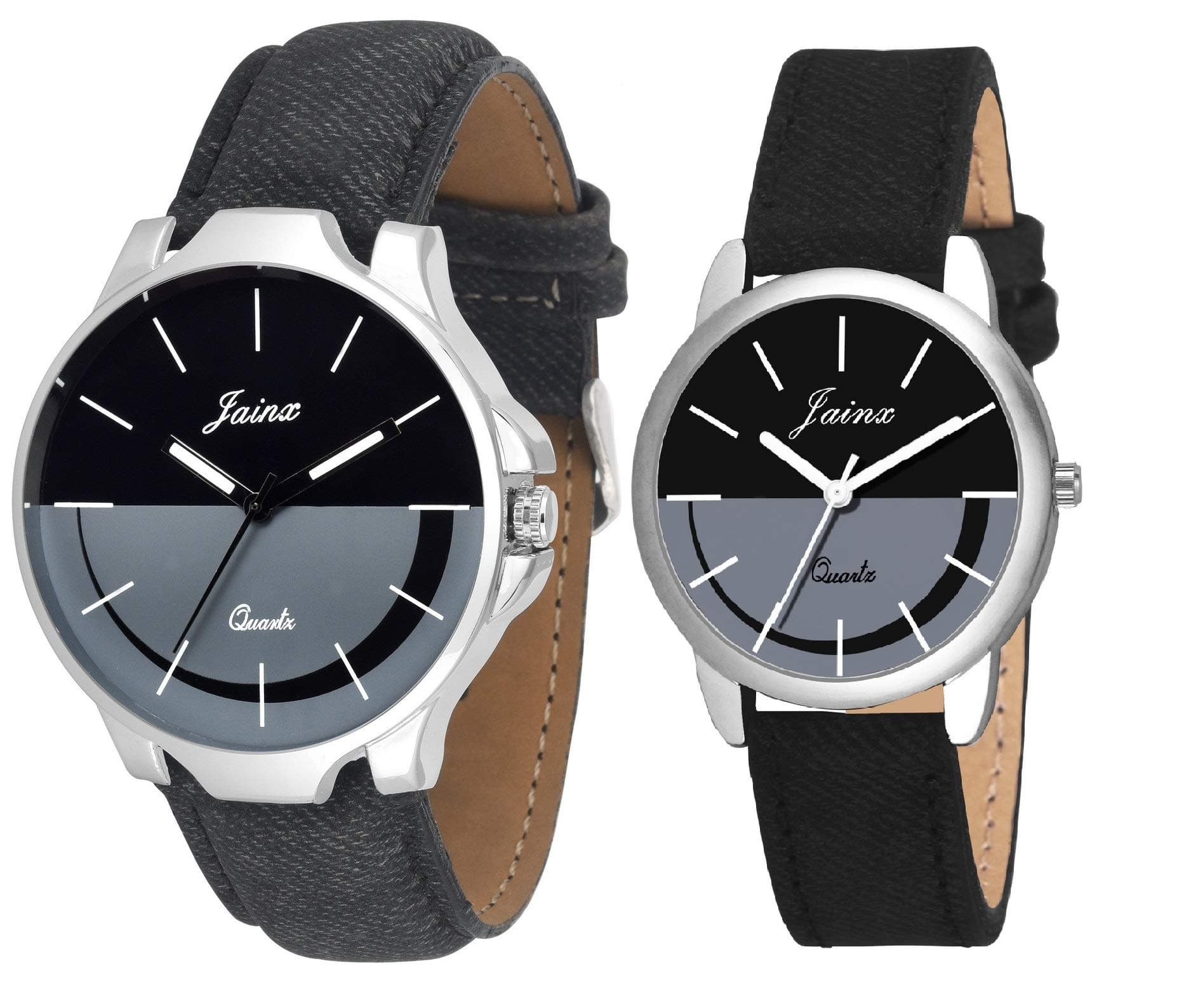 Multi Color Dial Analog Watch for Couple (Pack of 2)
