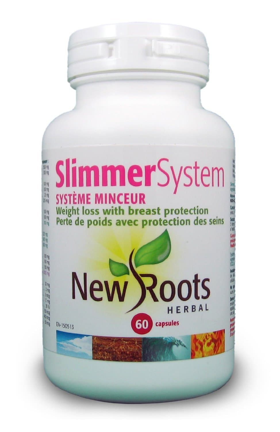 New Roots Herbal - Slimmer System with Breast Protection - 60 Caps.