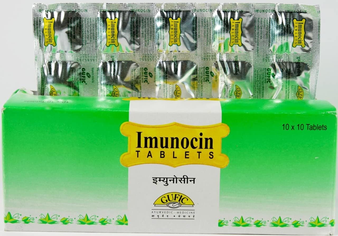 Gufic Imunocin (Immunocin) Tablets, 10tabs (Gufic Healthcare, Gufic Biosciences Limited) (10Tablets, Pack of 2)