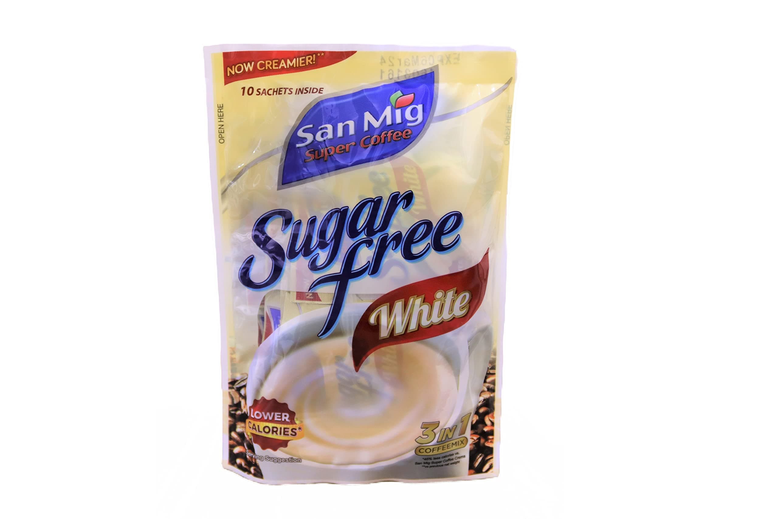 SAN MIG SUPER COFFEEMIX 3 IN 1 SUGAR FREE WHITE (10*10GM) 100GM