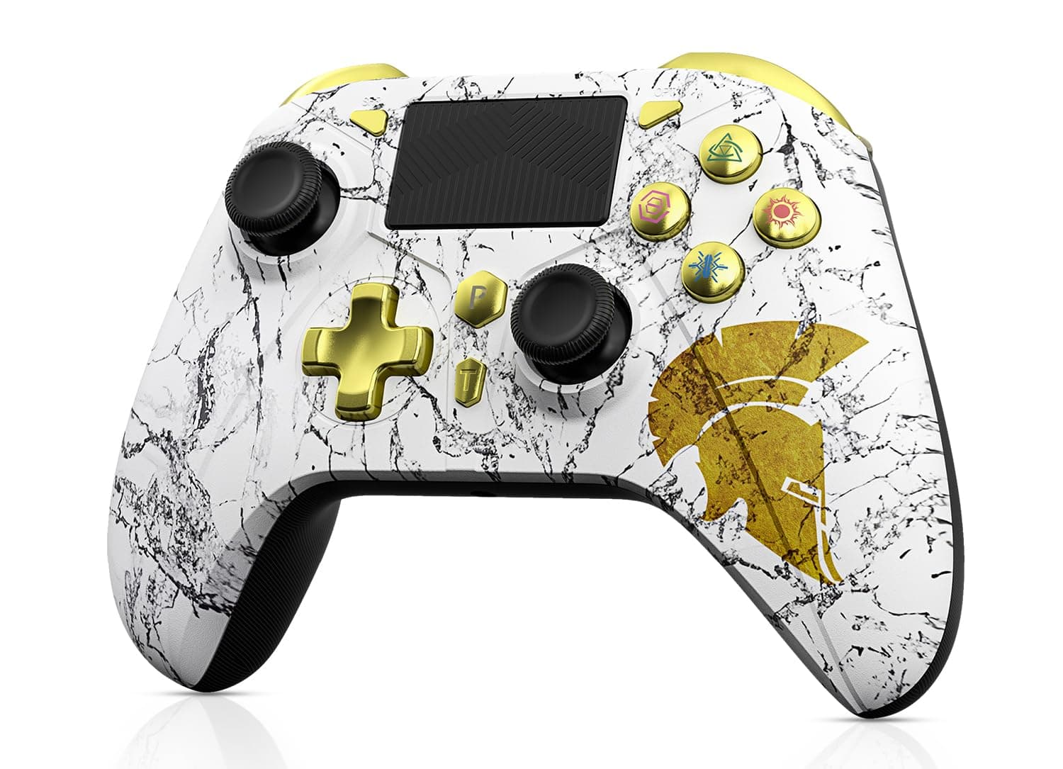 Gamrombo Wireless Bluetooth Controller for PS4 Pro/Slim/PC/Switch/Steam/PS3/Android/iOS with Hall Triggers, Hall Joysticks, Marco, Speakers, Dual Vibration