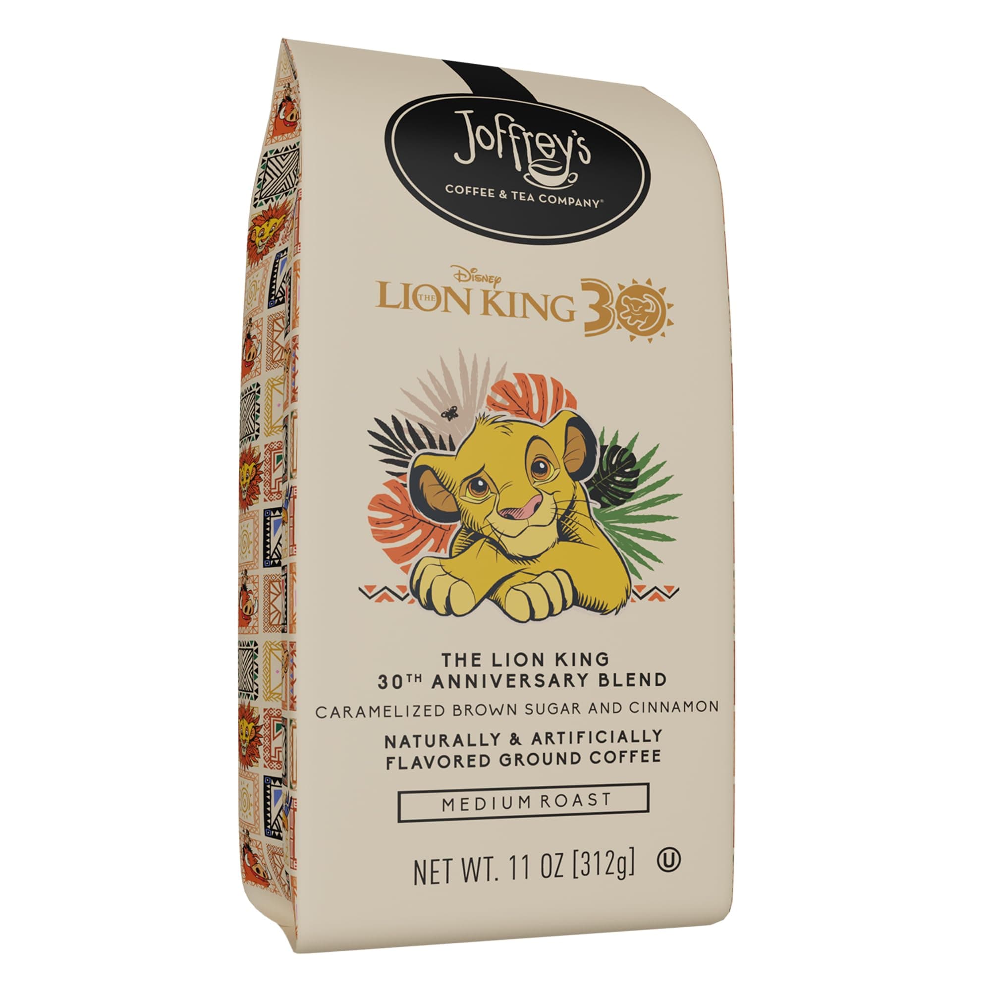 Joffrey’s Coffee - Disney The Lion King 30th Anniversary Blend, Disney Specialty Coffee Collection, Arabica Ground Coffee, Artisan Medium Roast, Rich & Smooth Taste (Ground Coffee, 11oz)