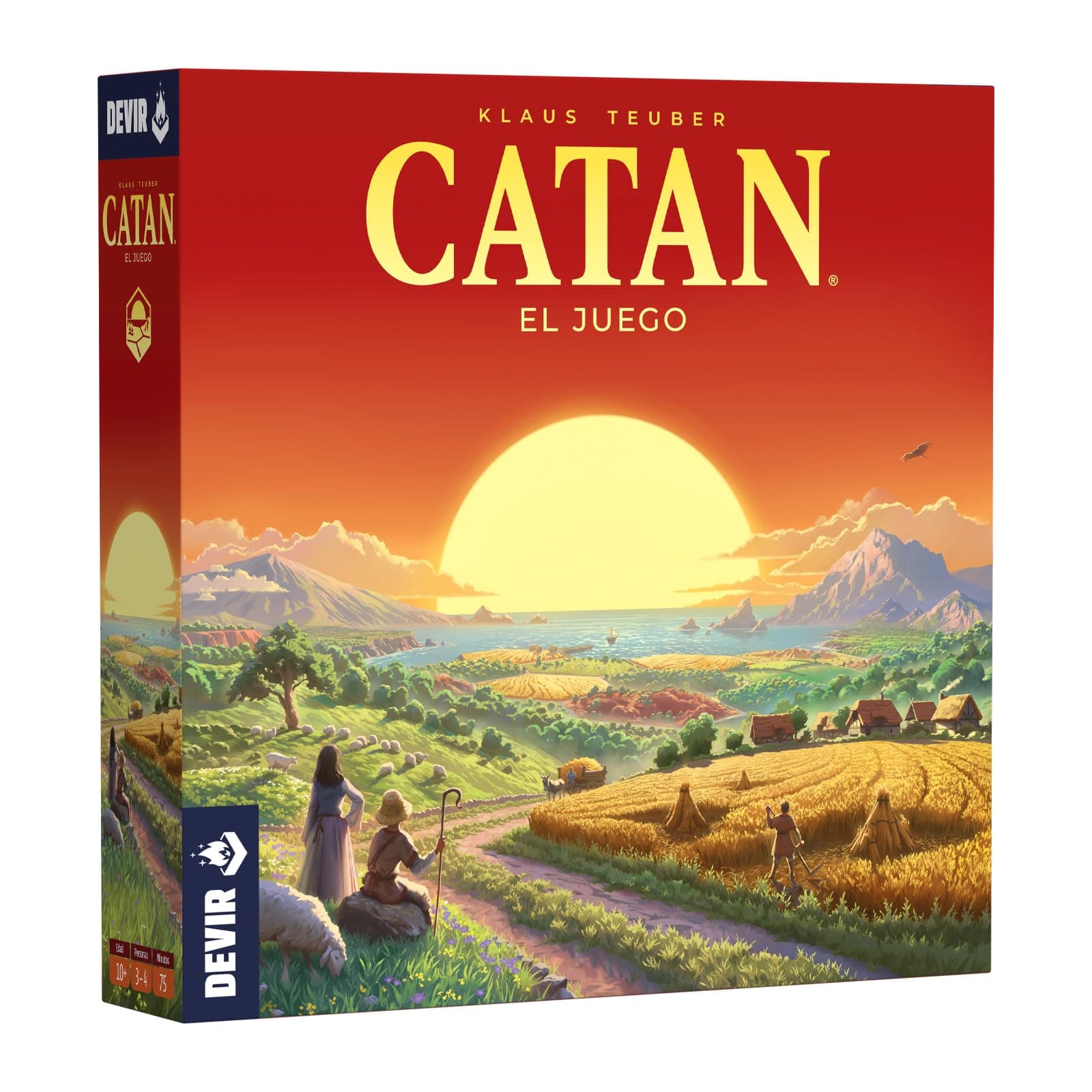 Devir Catan en Español, Board Game, Strategy, 4 Players, Ages 10+
