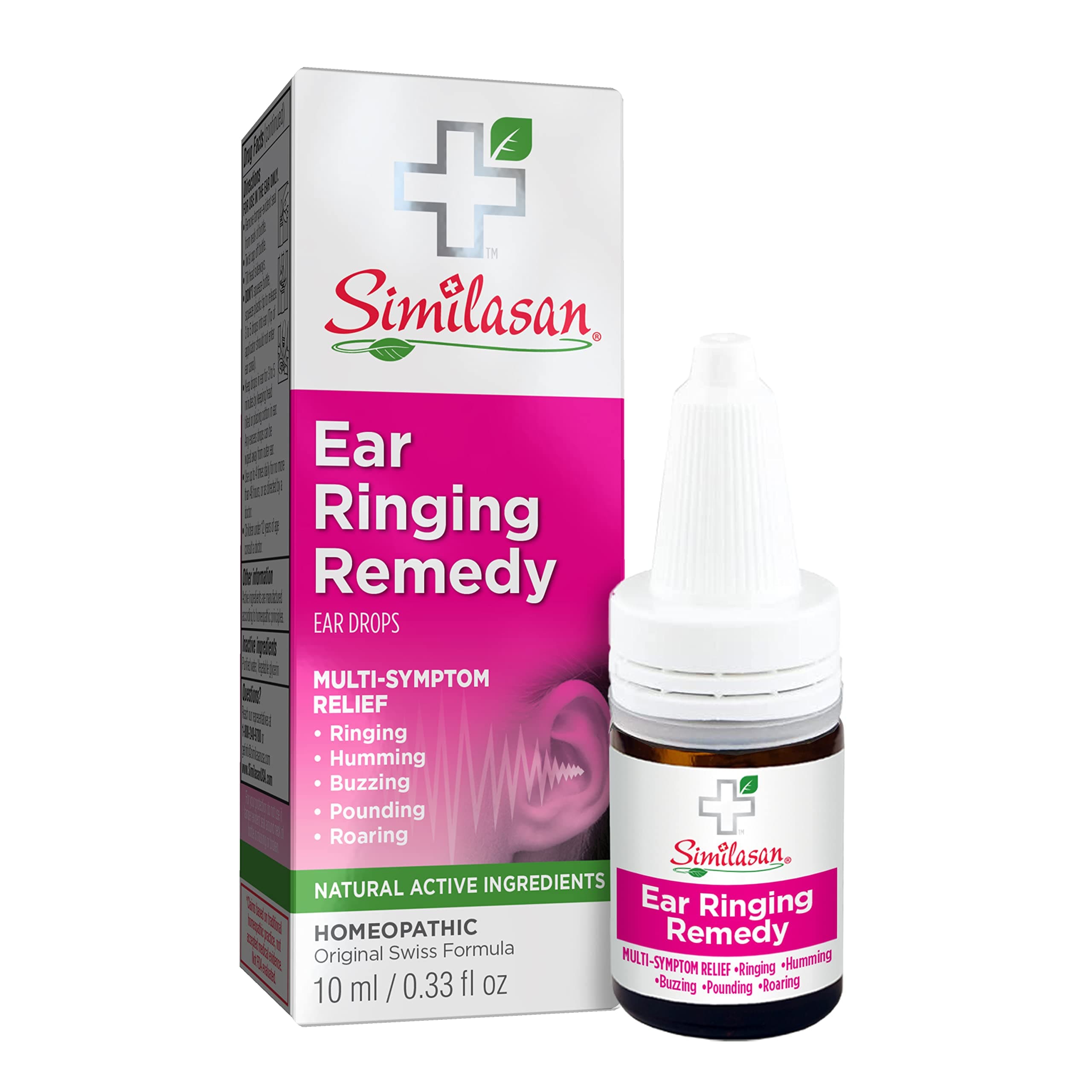 Similasan Ear Ringing Remedy Ear Drops 0.33 Ounce Bottle