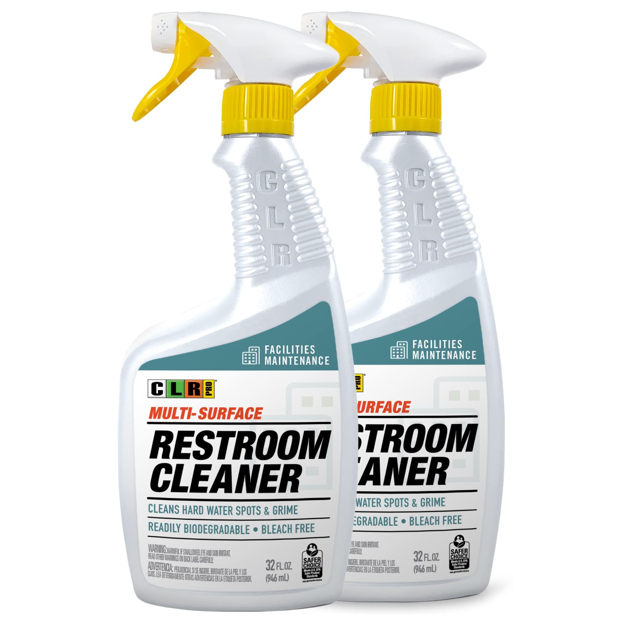 PRO Industrial Multi-Purpose Restroom Cleaner, 32 Ounce Spray Bottle (Pack of 2)