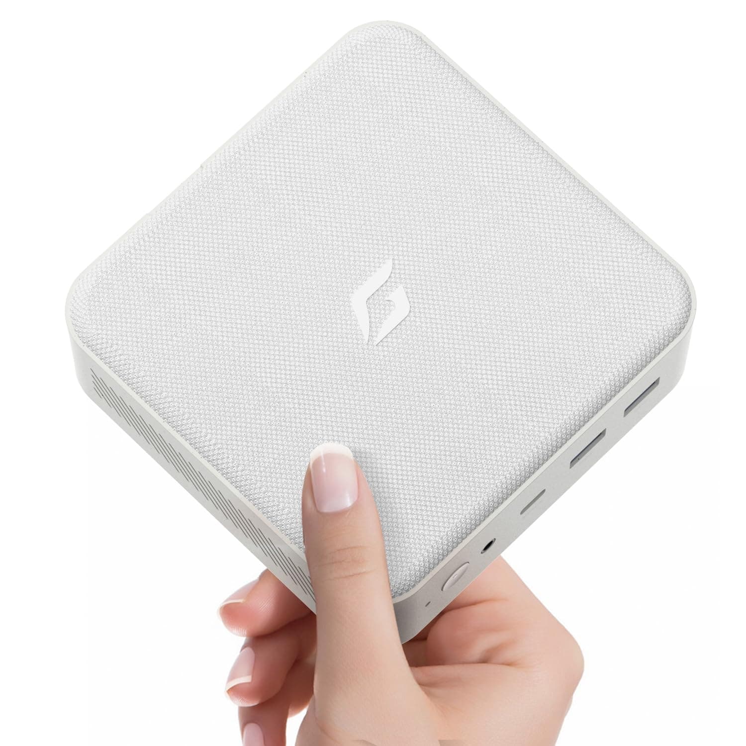 Mini Desktop PC Ryzen 7 5700U (8C/16T, up to 4.3Ghz), Small Linux Computer 16GB DDR4 RAM 128GB PCIe SSD, Micro Gaming PC Supports 4K Triple Display WiFi/BT5.0/USB3.0/HDMI+DP for Home/Office Use